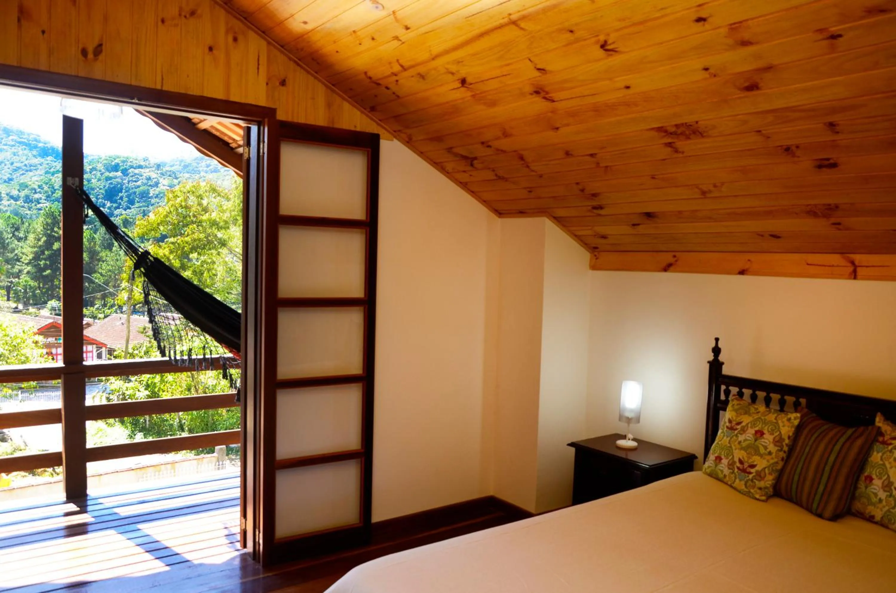 Bed in Pousada Sabor da Serra