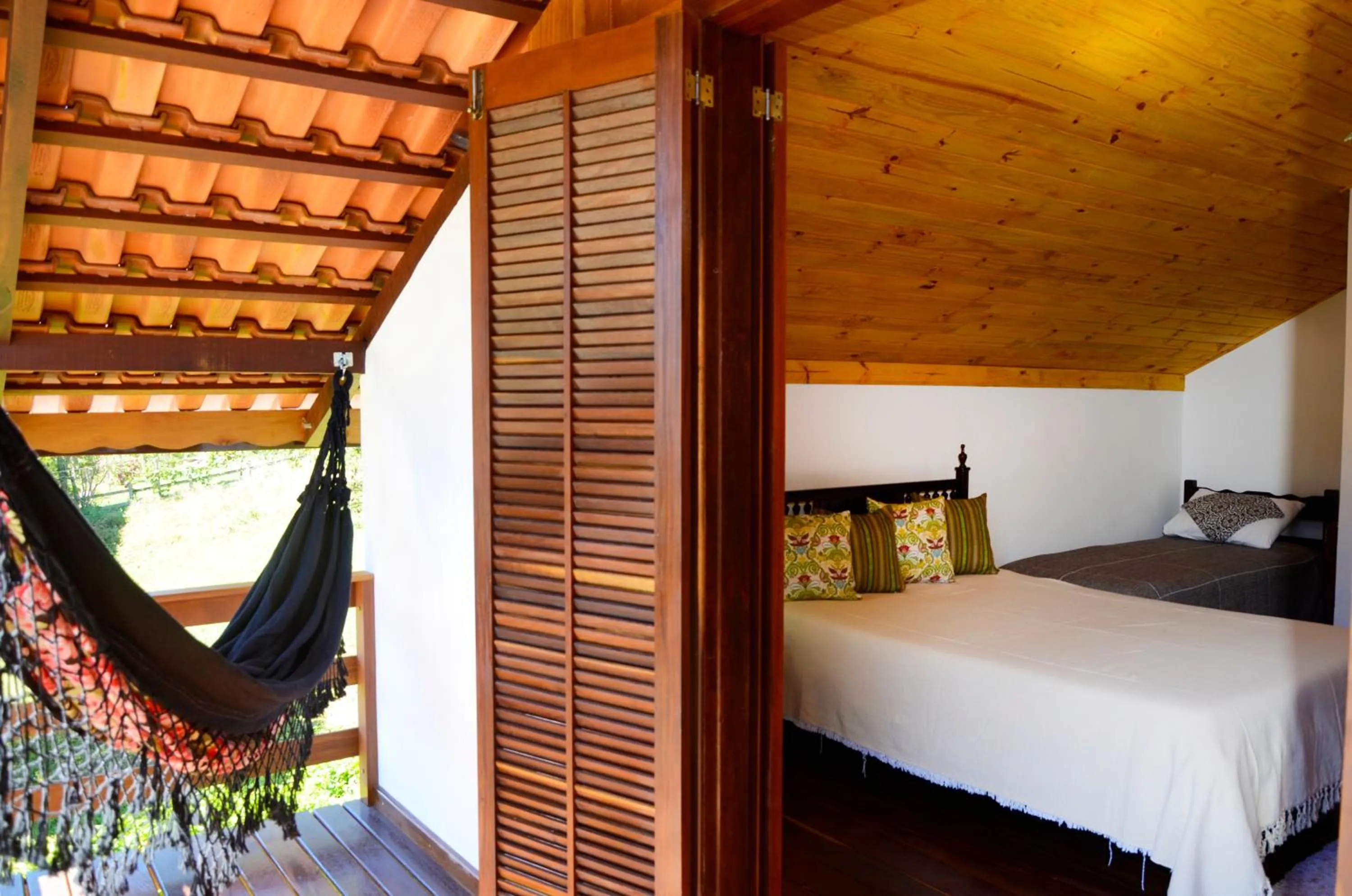 Bed in Pousada Sabor da Serra