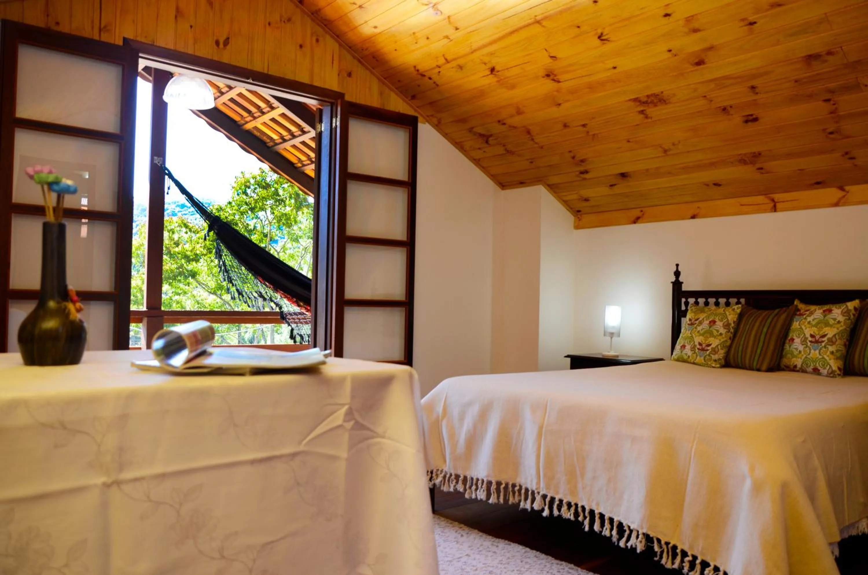 Bed in Pousada Sabor da Serra