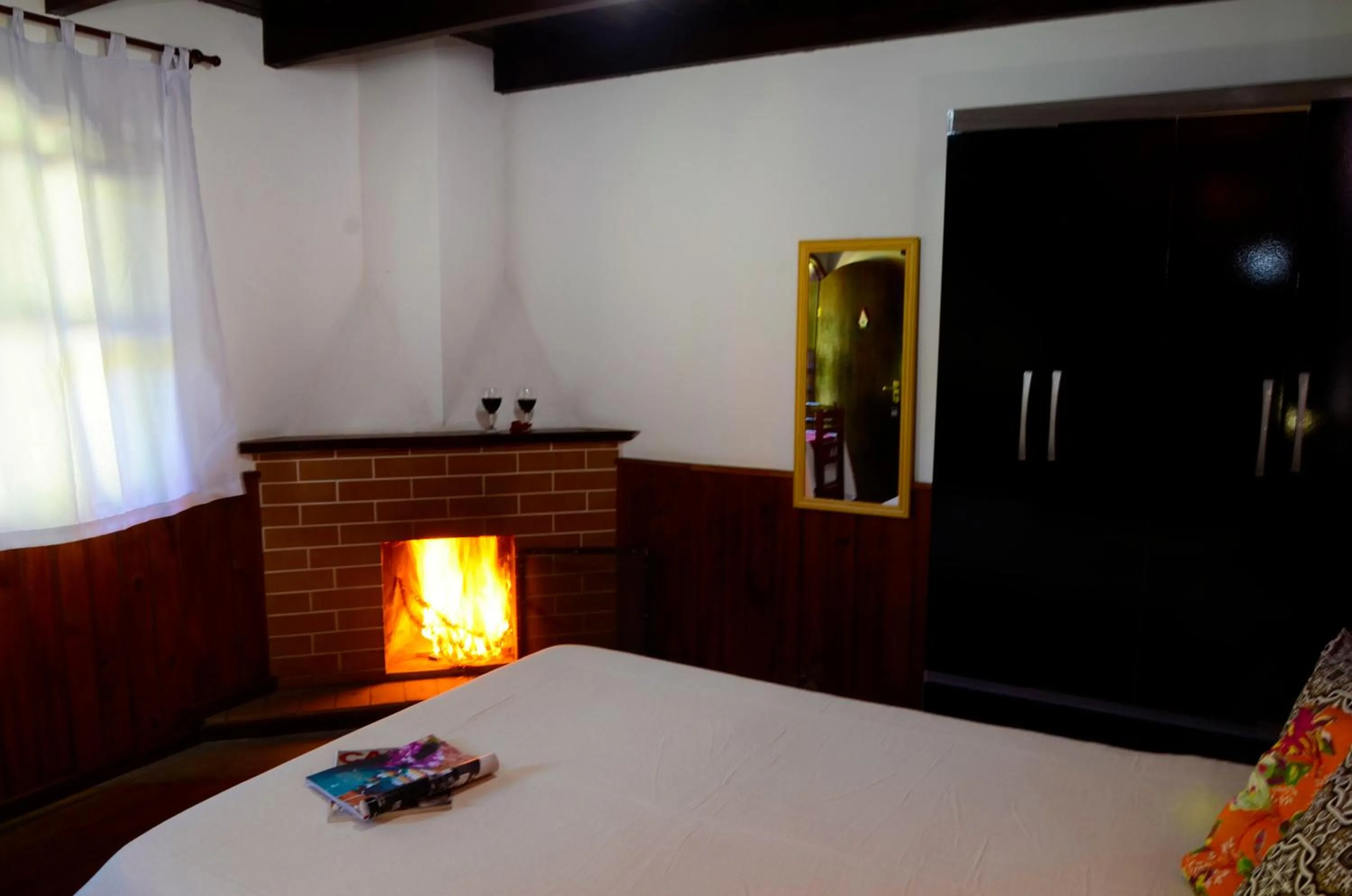 Bed in Pousada Sabor da Serra