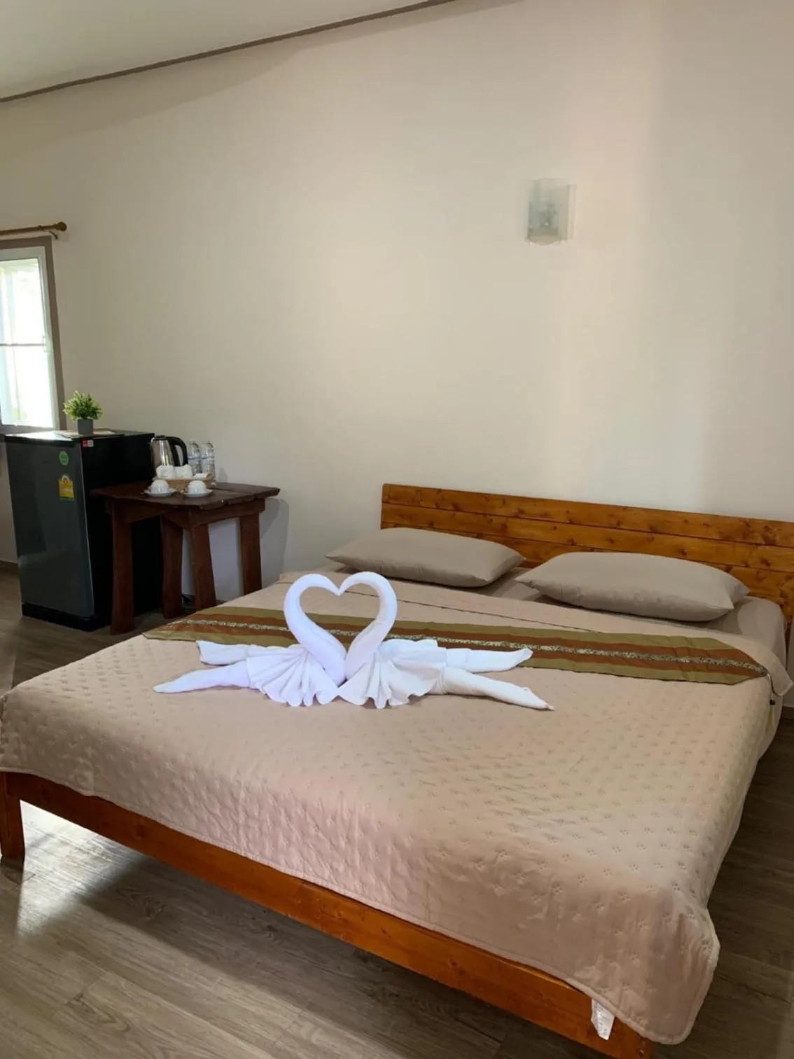 Bed in Jungle View Resort