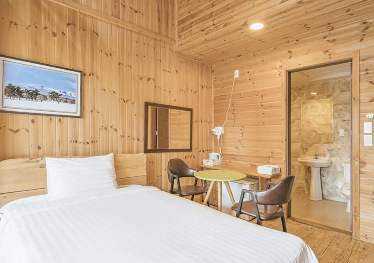 Bed in Jeju Healing Resort