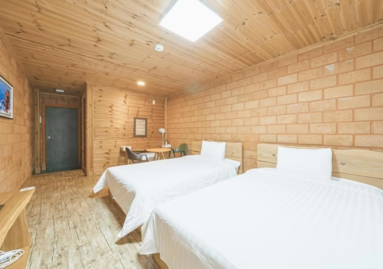 Bed in Jeju Healing Resort