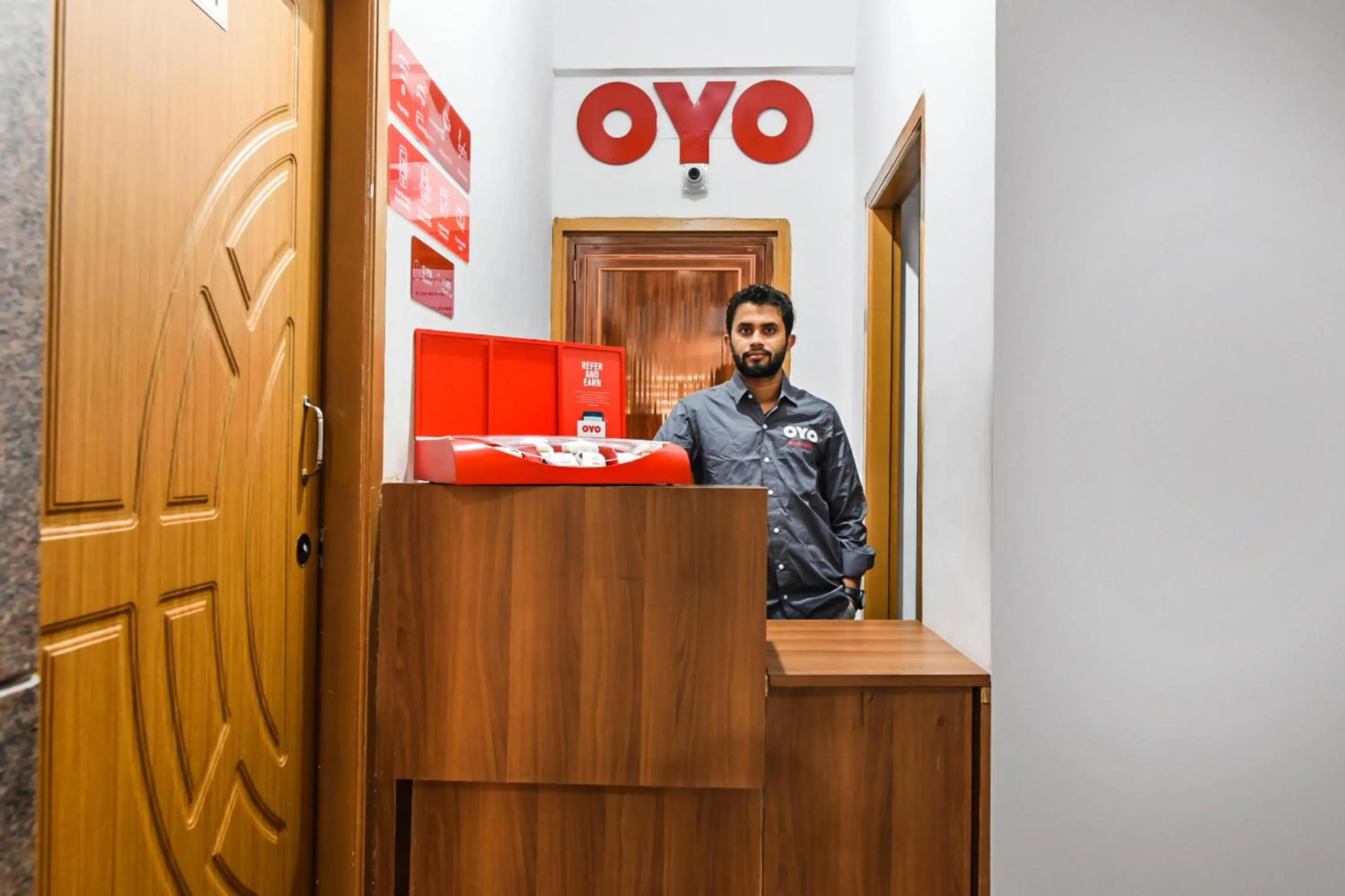 Lobby or reception in Super Hotel O Varcity Comforts Near St. John Medical College