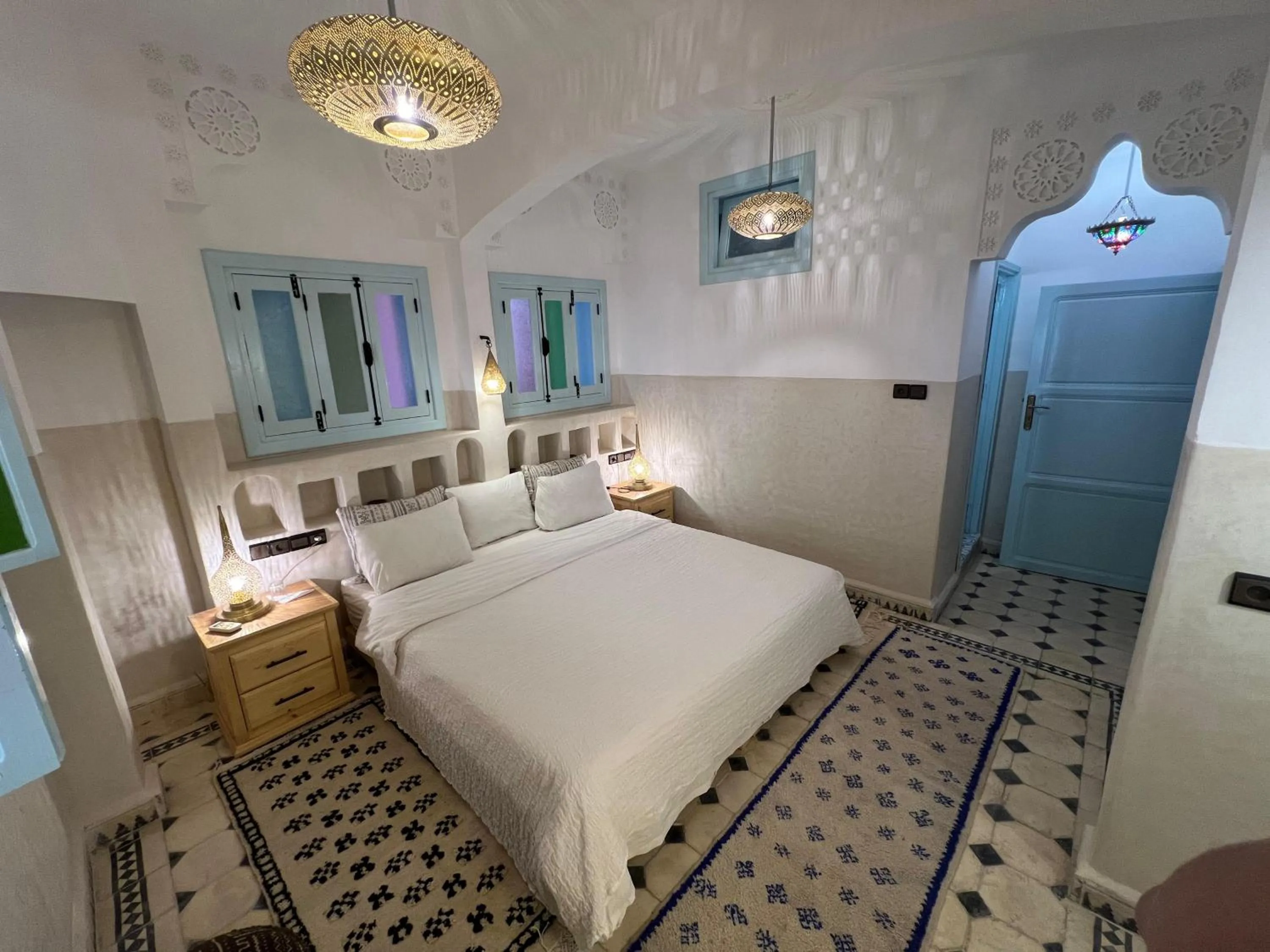 Bed in Maison d'hôtes Dar Farhana