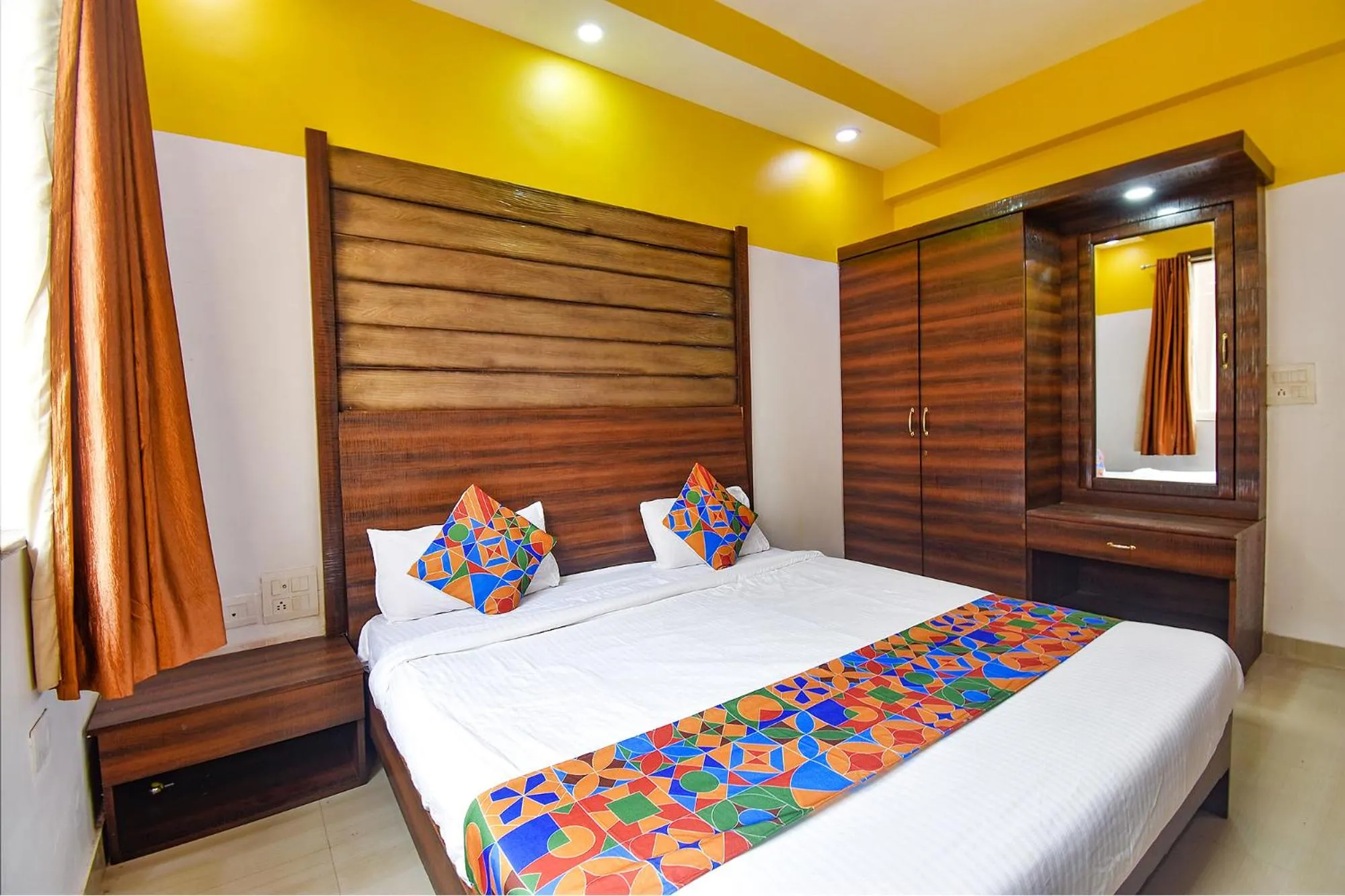 Bed in FabHotel Ocean View Apartment - Dabolim