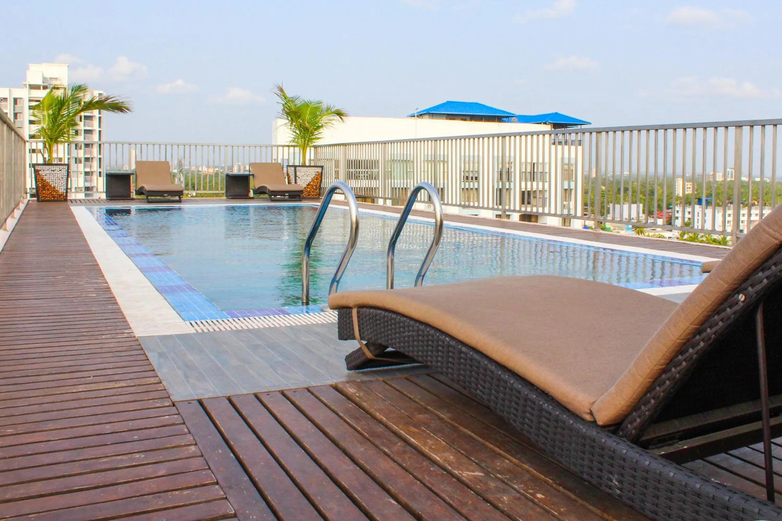 Swimming pool in JVK Park Hotel