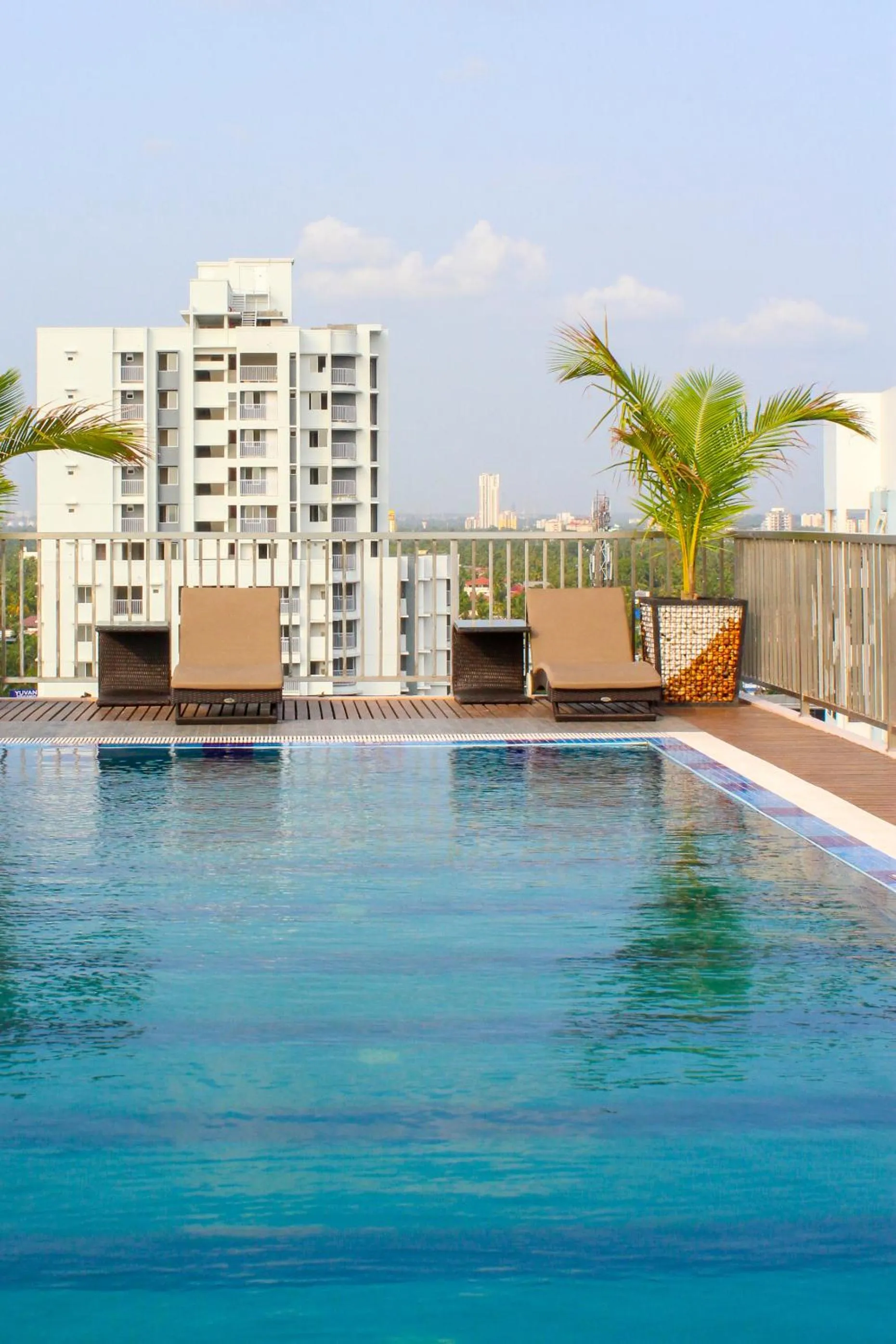 Swimming pool in JVK Park Hotel