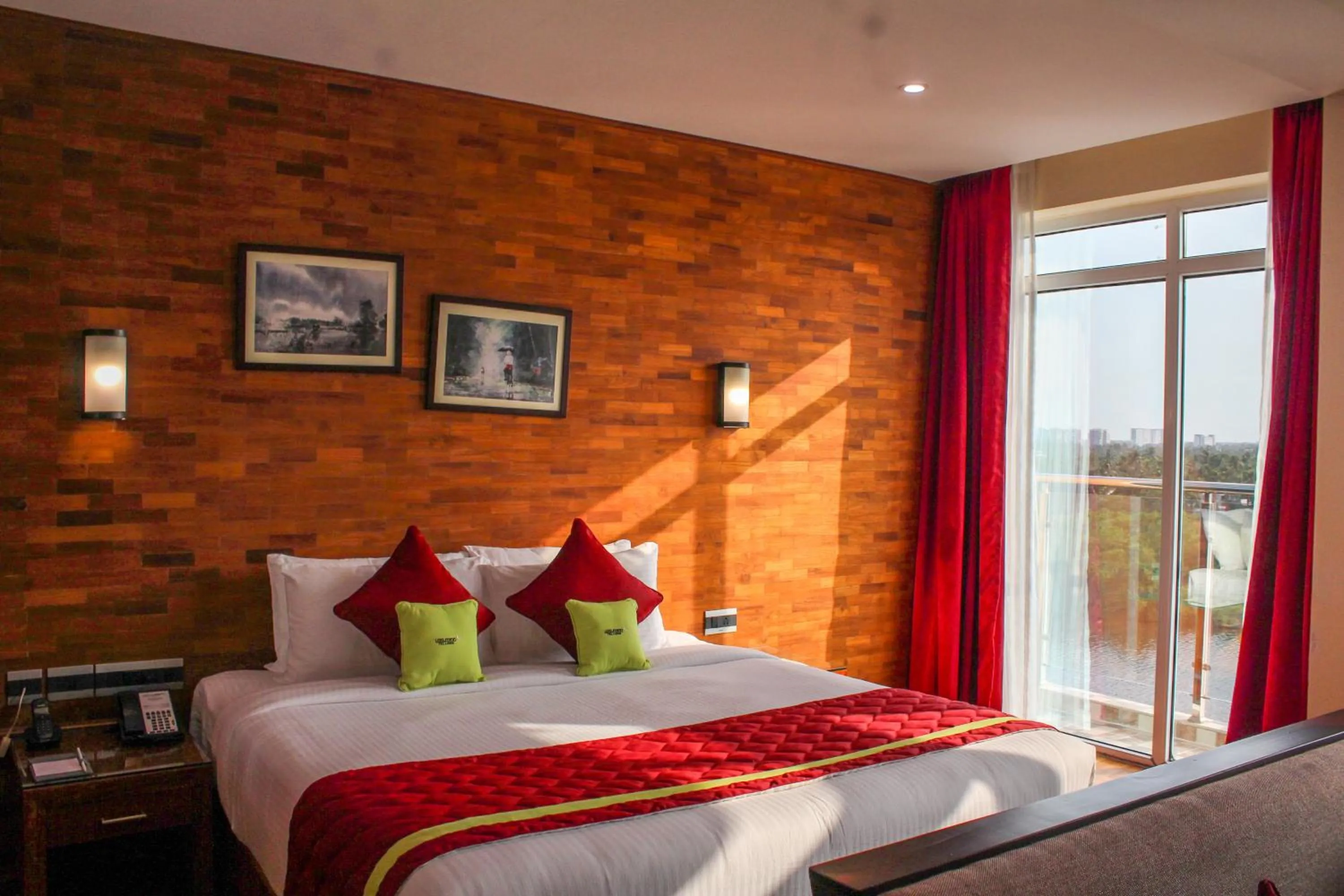 Bedroom, Bed in JVK Park Hotel