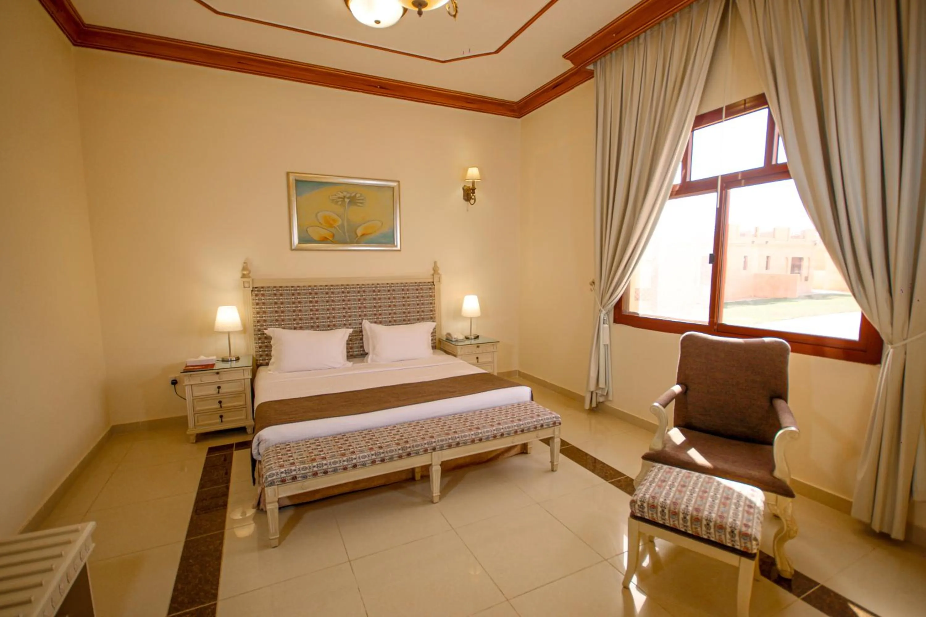 Bed in Al Bada Hotel and Resort