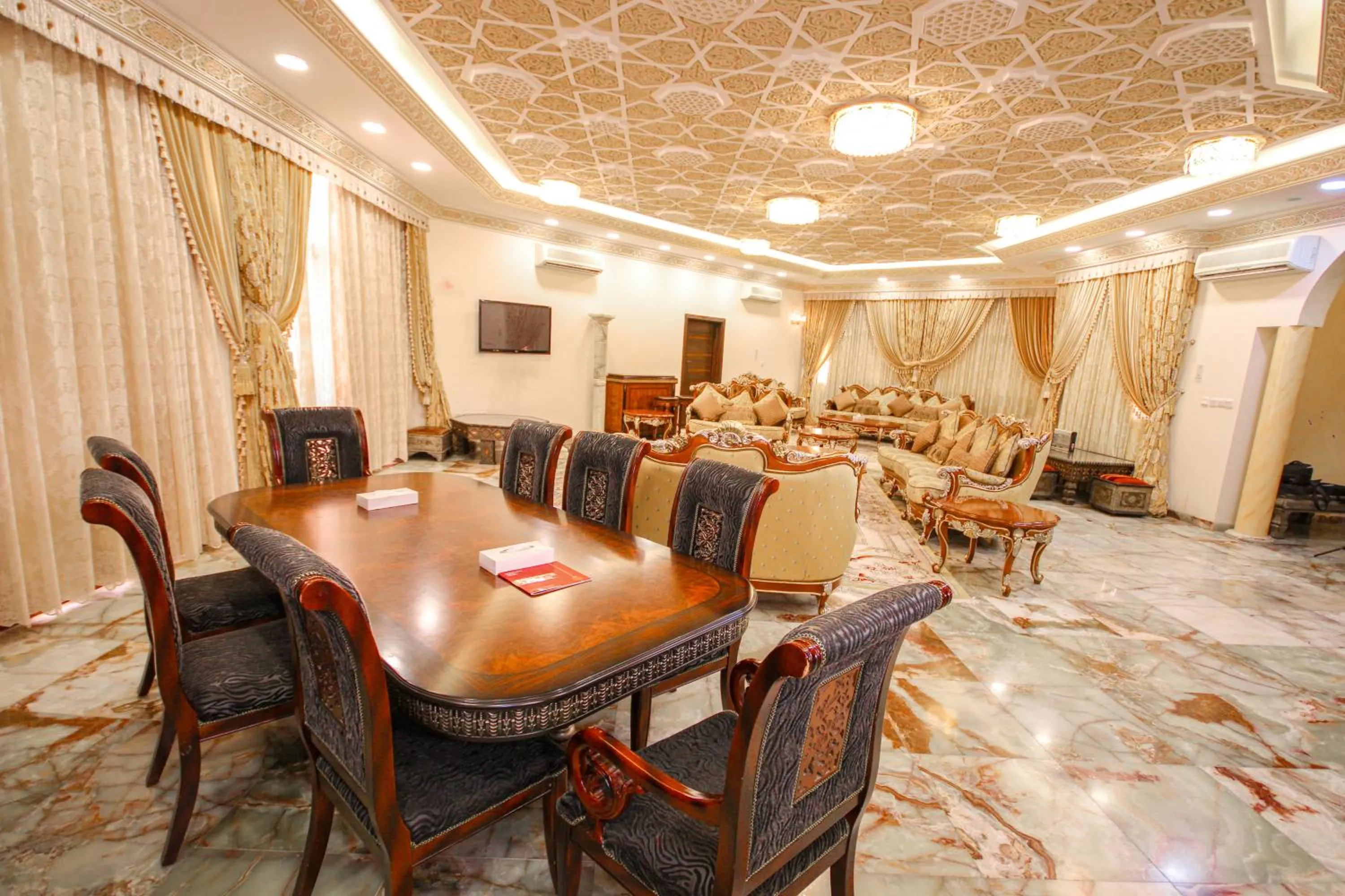 Seating area in Al Bada Hotel and Resort