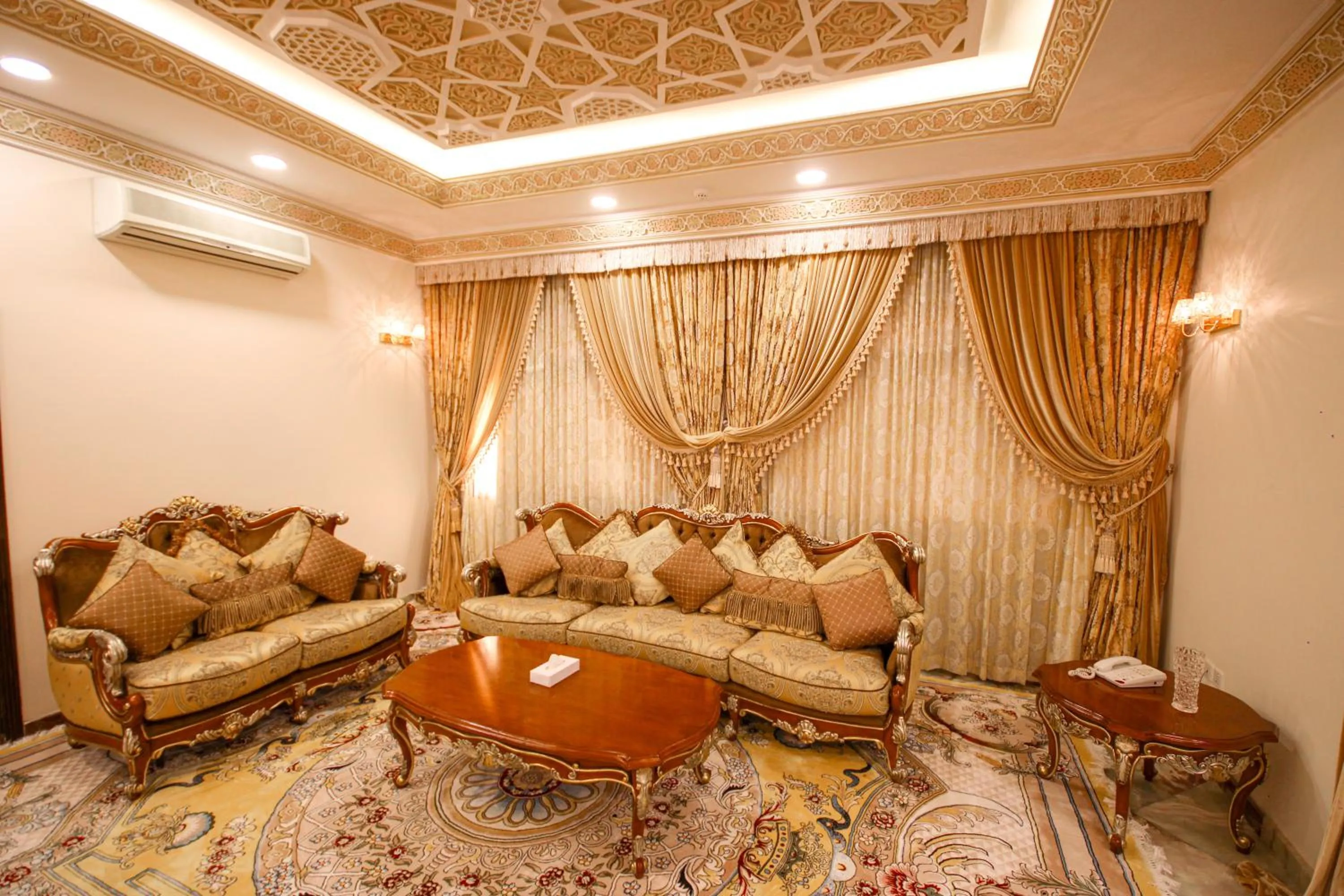 Seating area in Al Bada Hotel and Resort