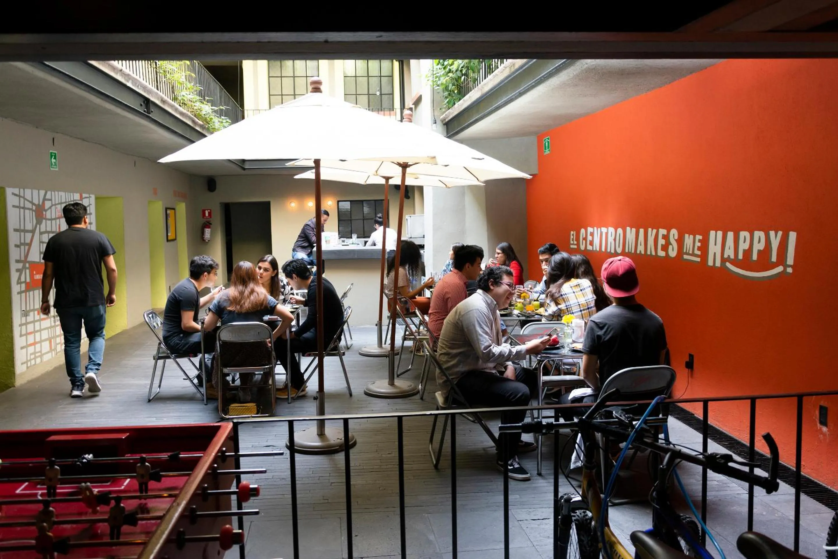 People in Downtown Beds