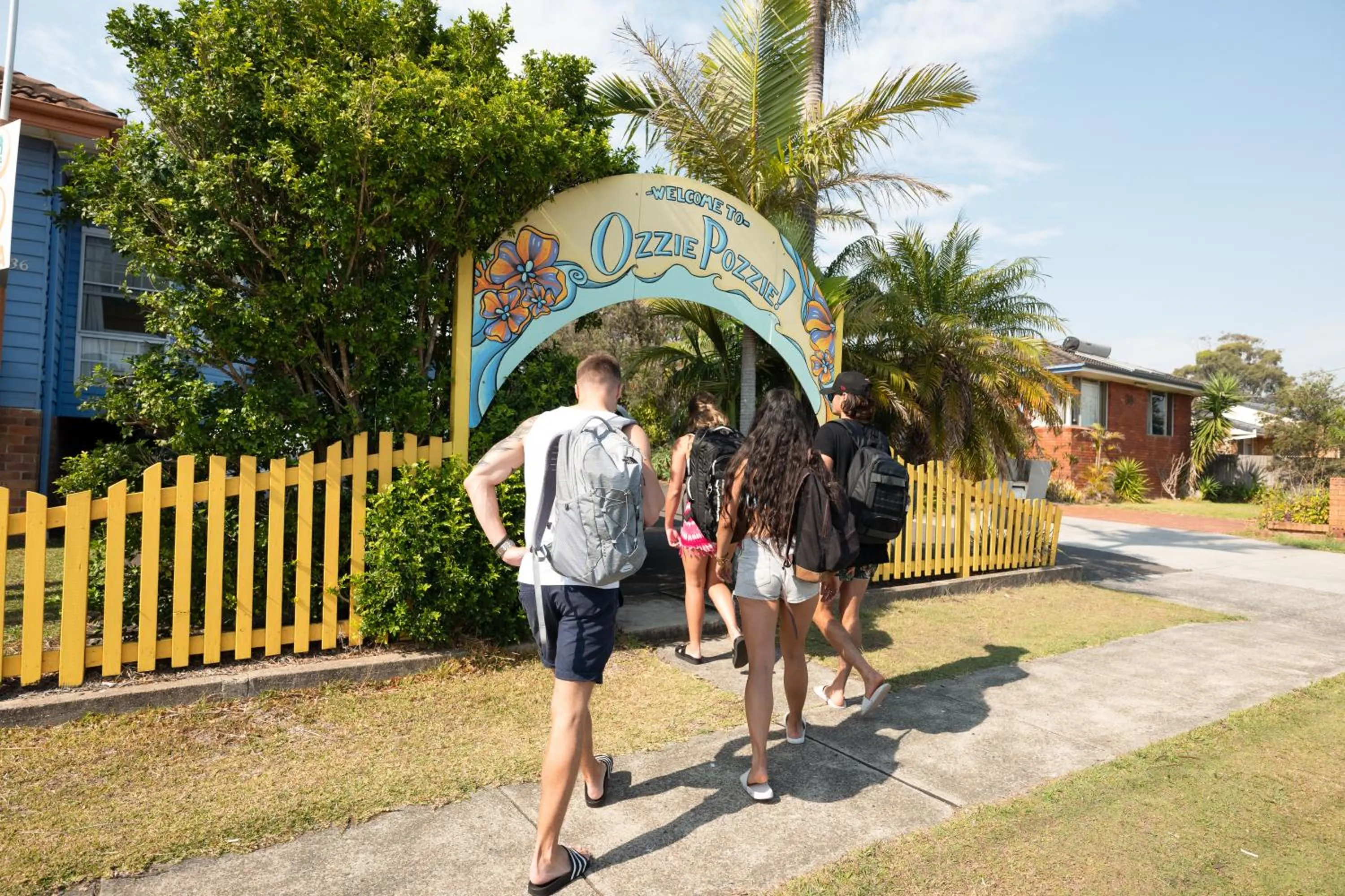 Facade/entrance in Ozzie Pozzie Backpackers