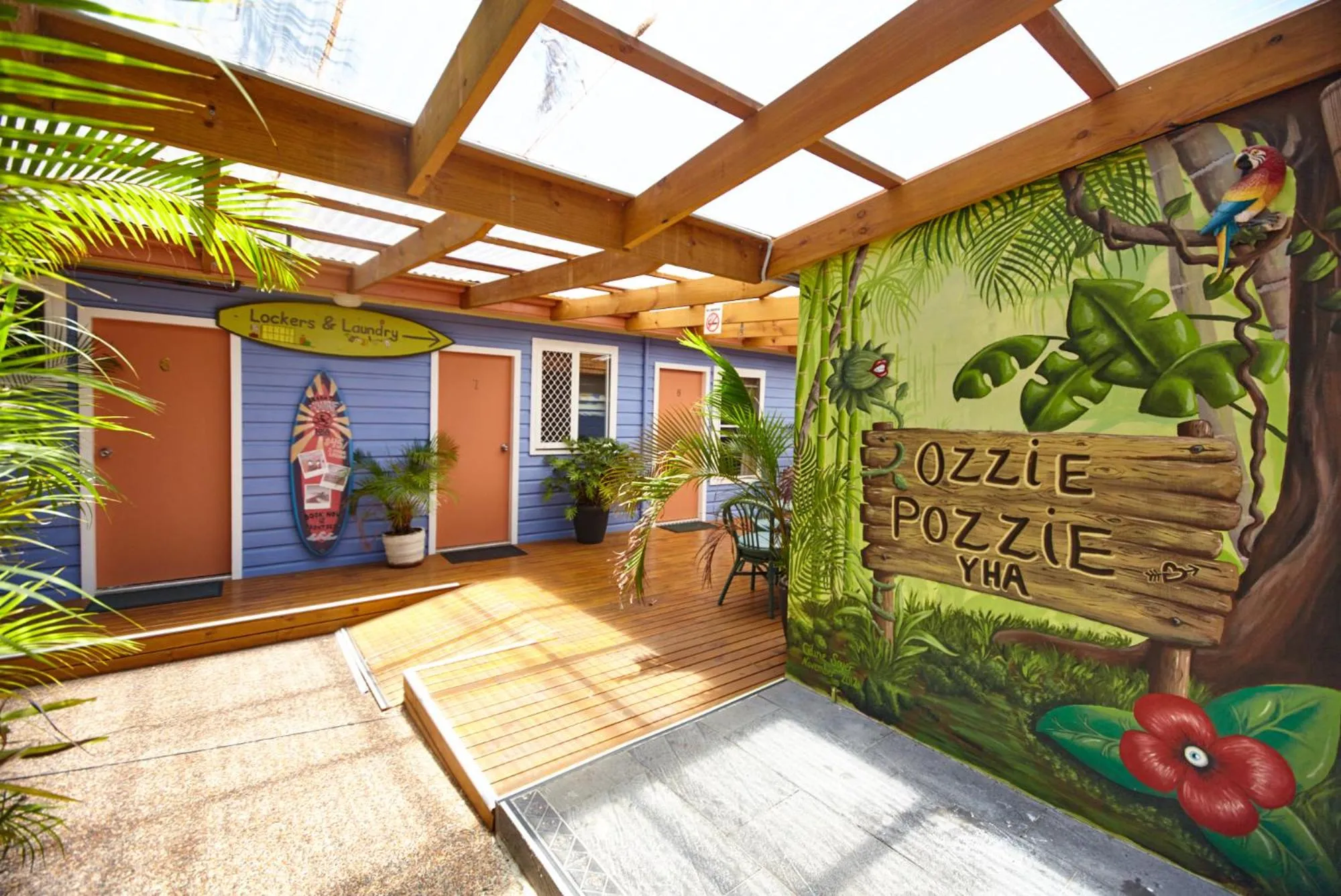 Property logo or sign in Ozzie Pozzie Backpackers