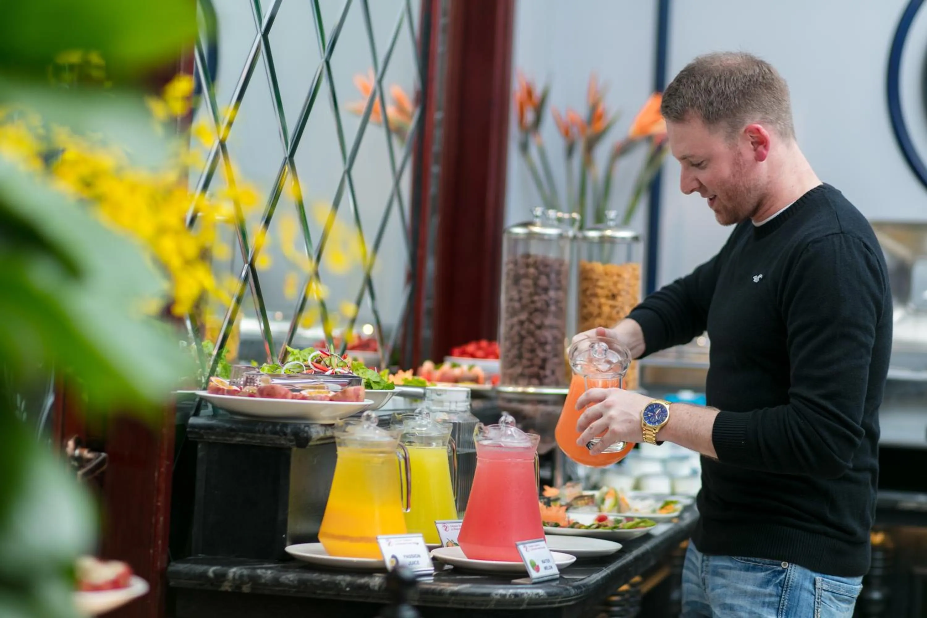 Buffet breakfast in La Beaute Boutique Hotel & Spa