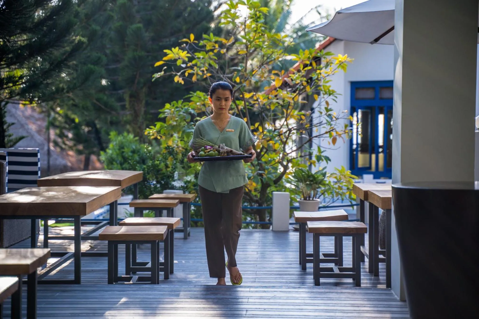 Staff in L'Azure Resort and Spa