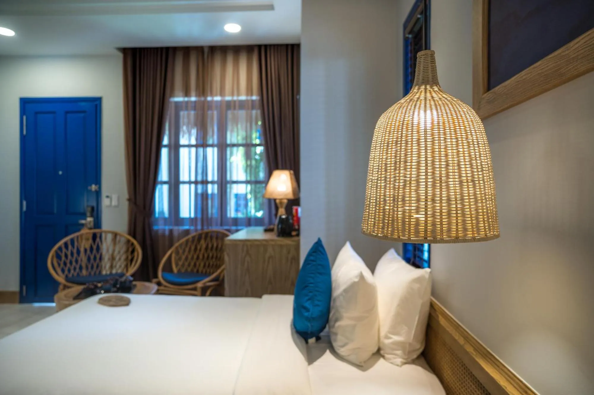 Bed in L'Azure Resort and Spa