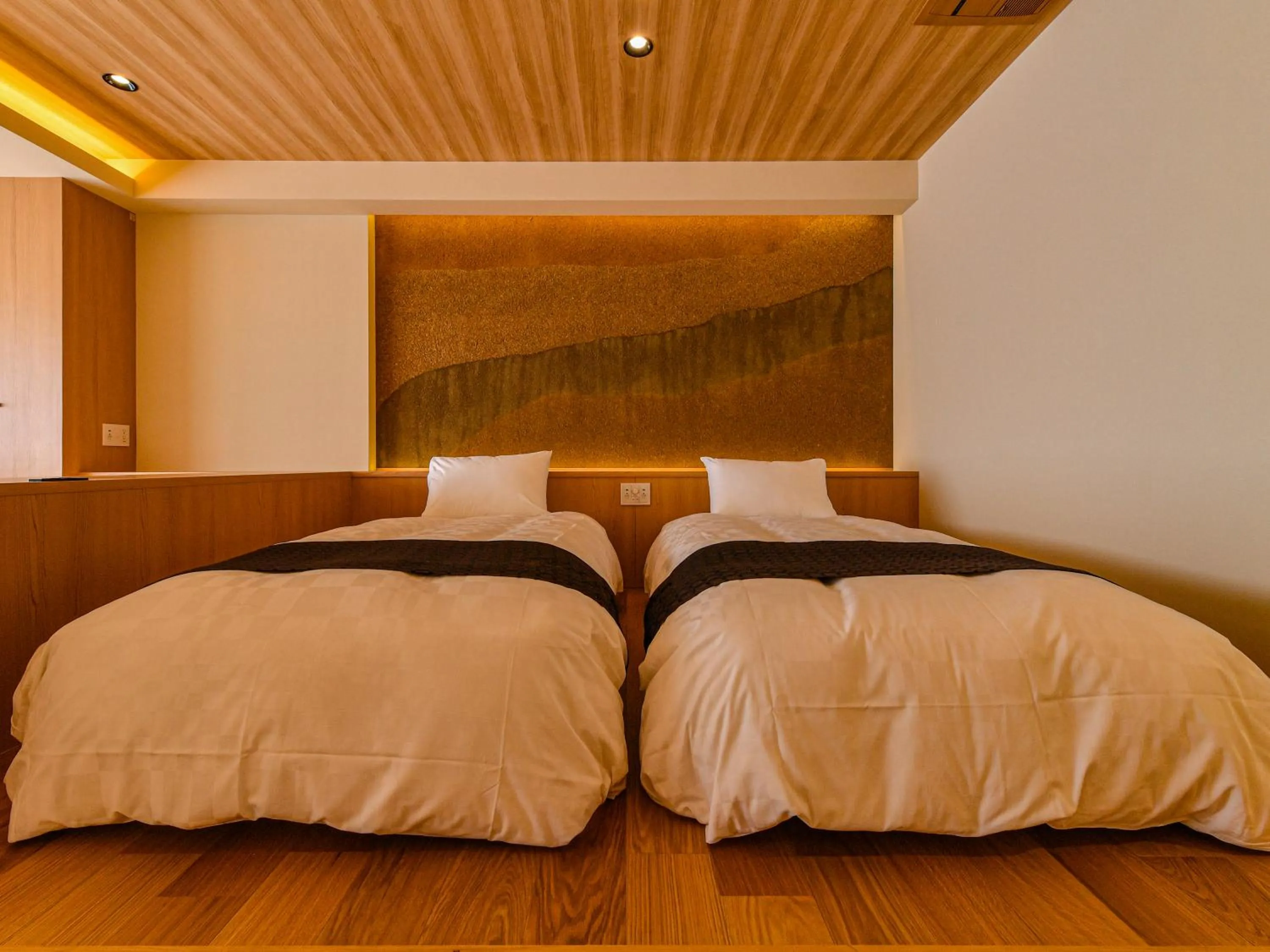 Photo of the whole room, Bed in Hokuriku Fukui Awara Onsen Mimatsu