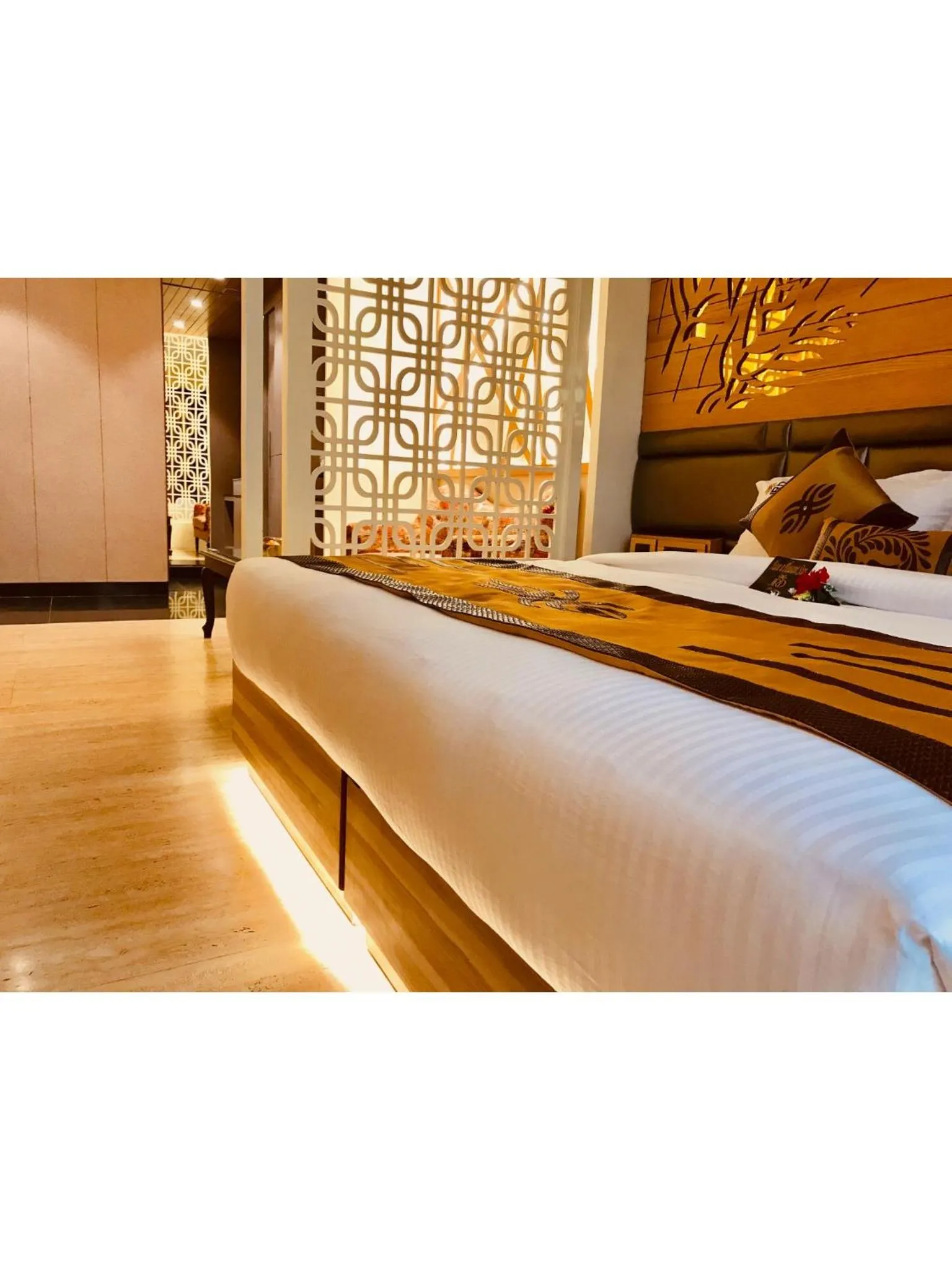 Bed in JRD Pride-Business Hotel