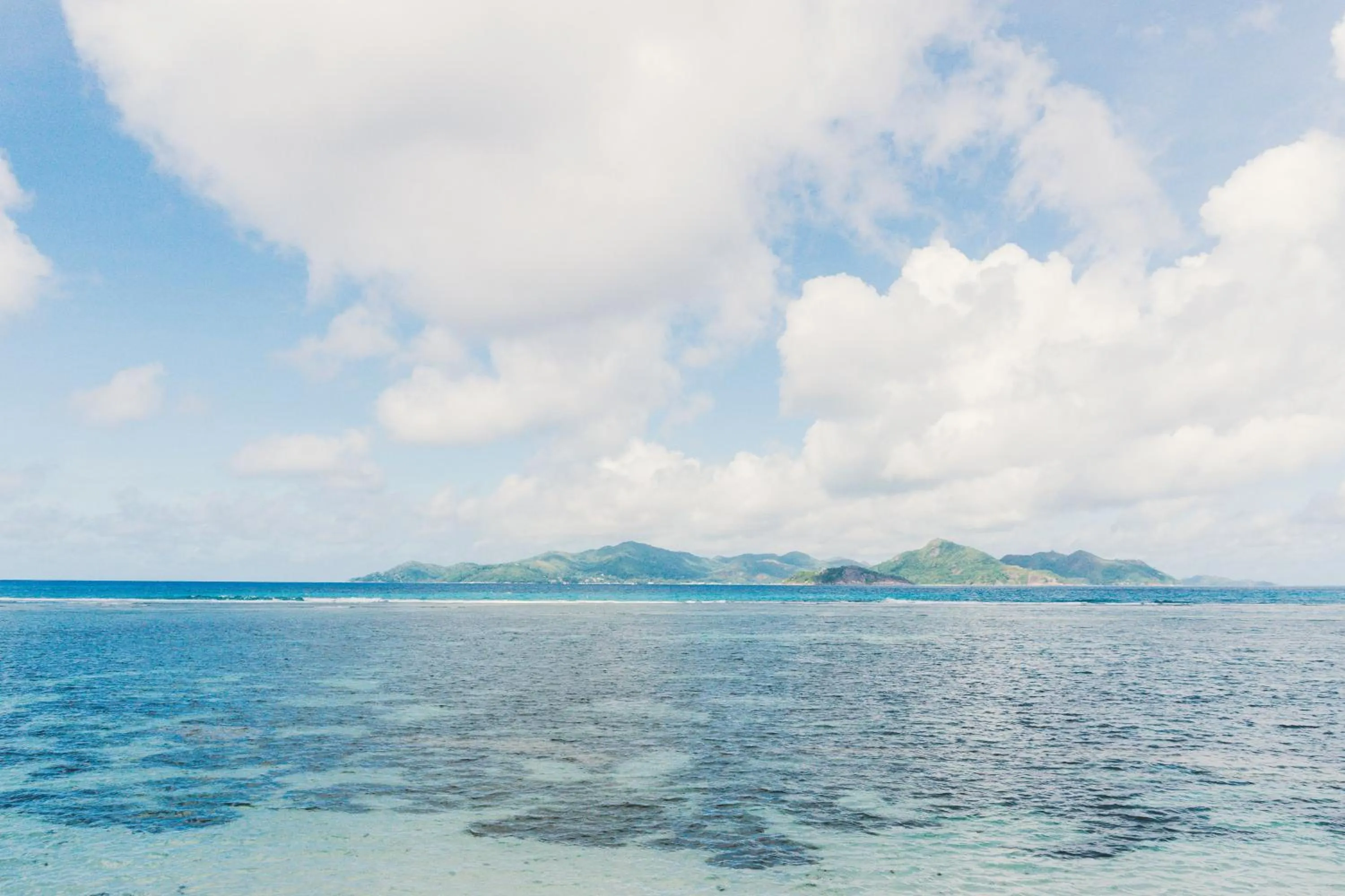 Beach in La Digue Island Lodge
