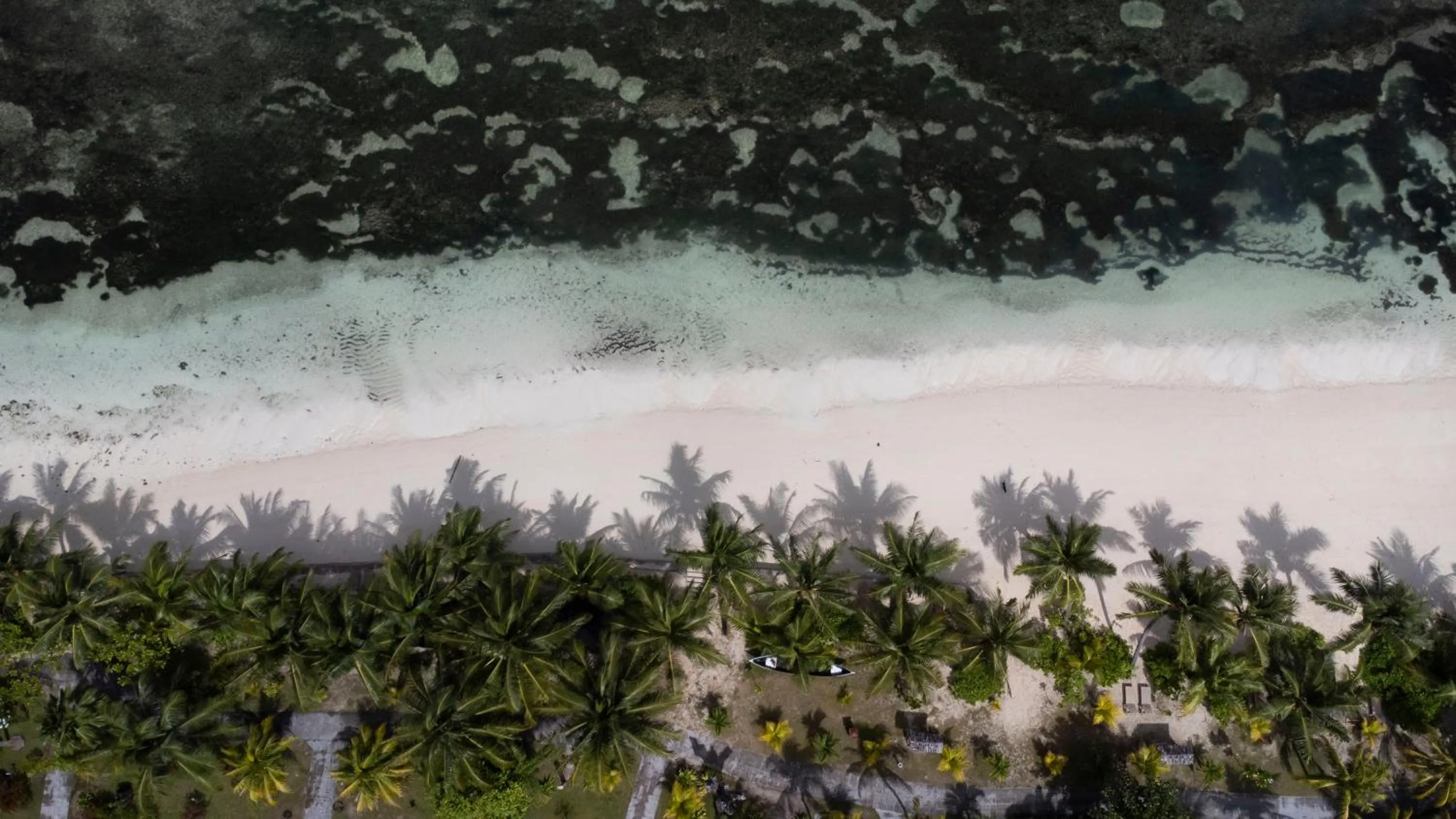 Beach in La Digue Island Lodge