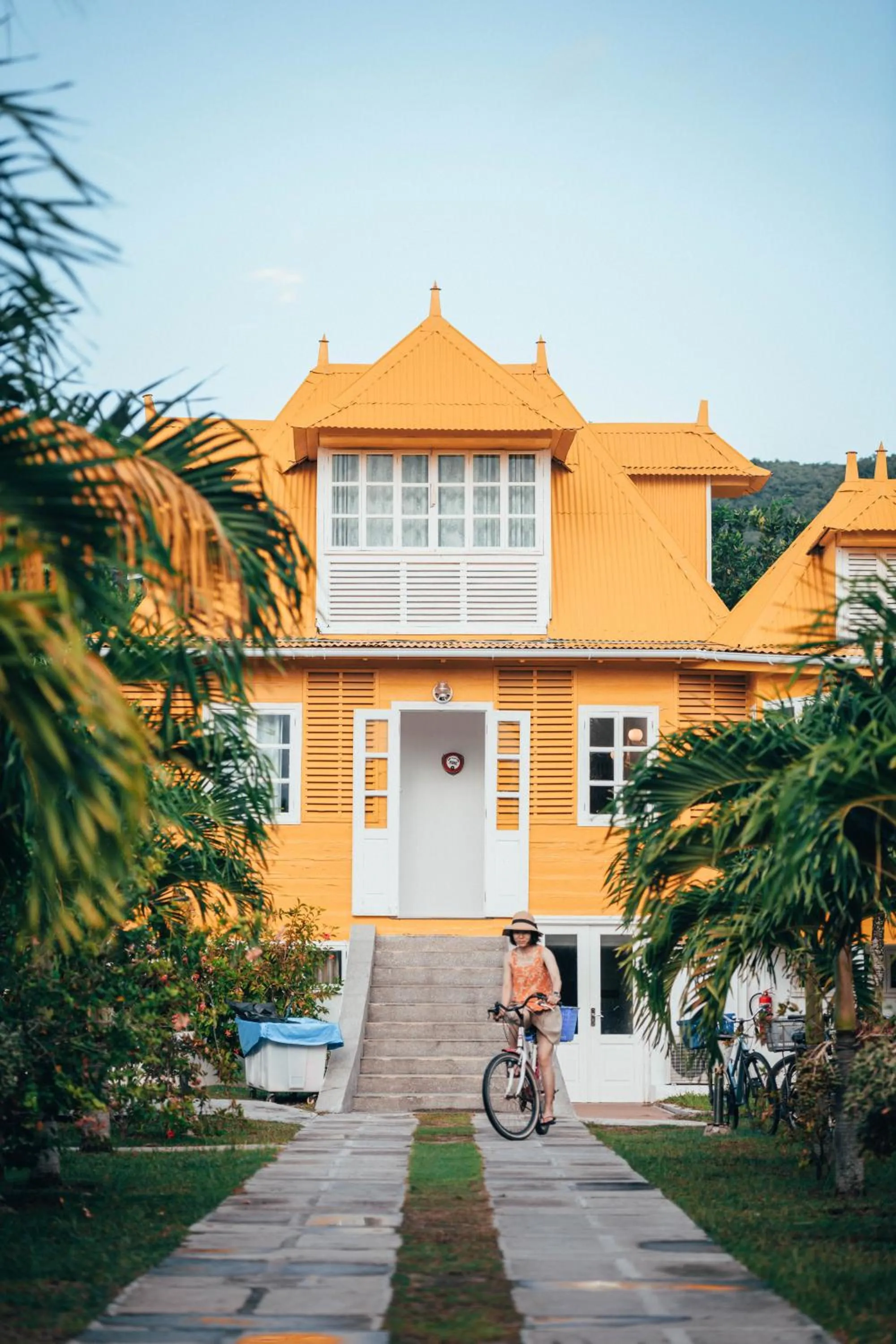 Facade/entrance in La Digue Island Lodge