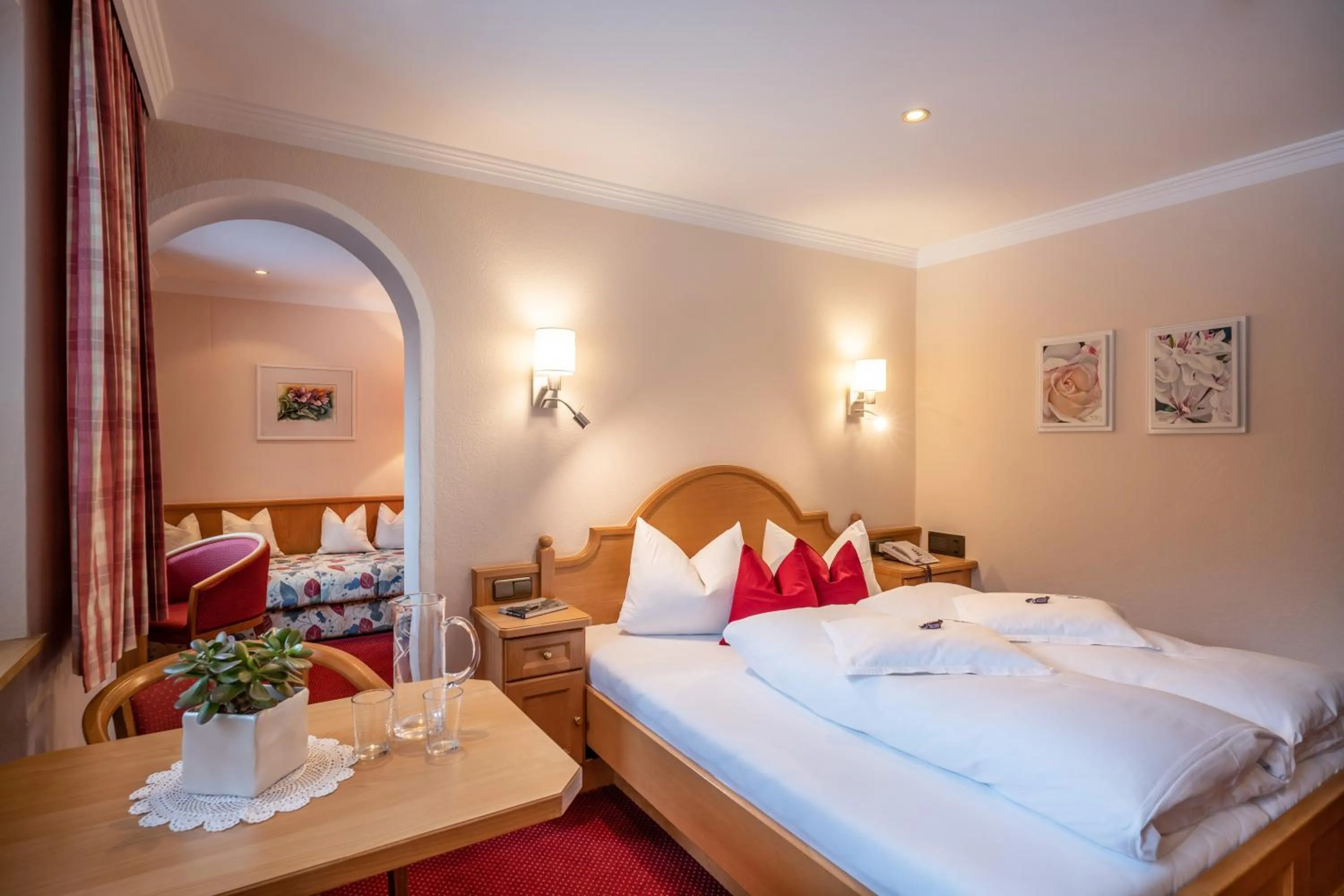 Bed in Hotel Garni Erler