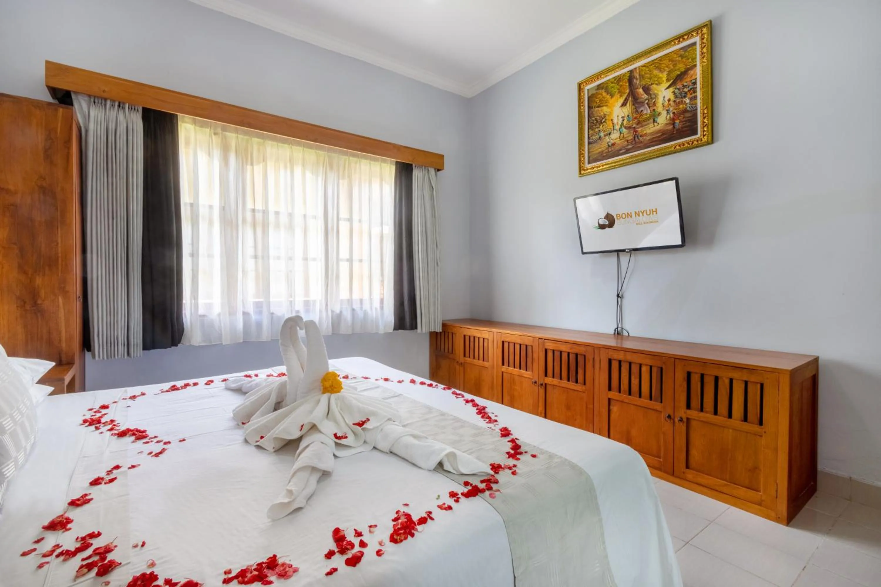 Bed in Bon Nyuh Bungalows