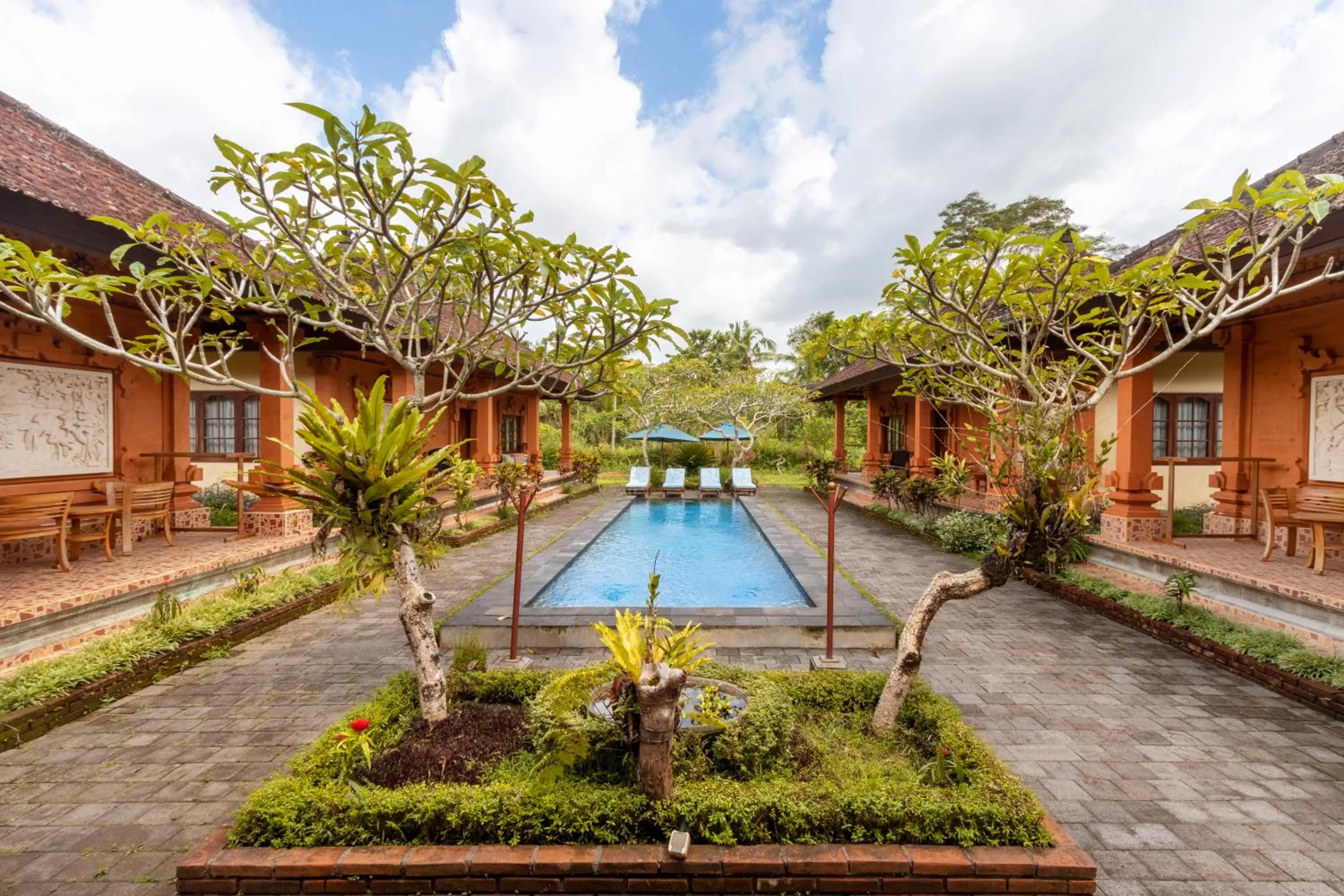Pool view in Bon Nyuh Bungalows