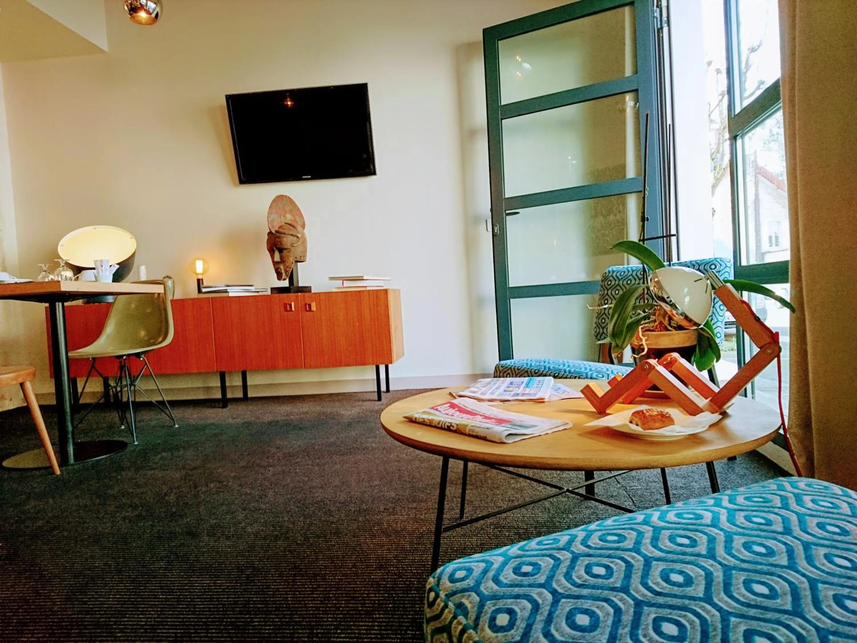 Living room in Accostage Hôtel Plage de la Concurrence