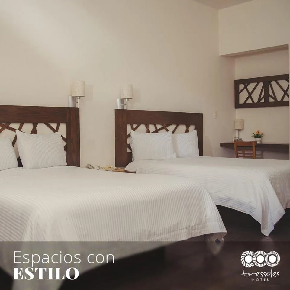 Bed in Hotel Tres Soles