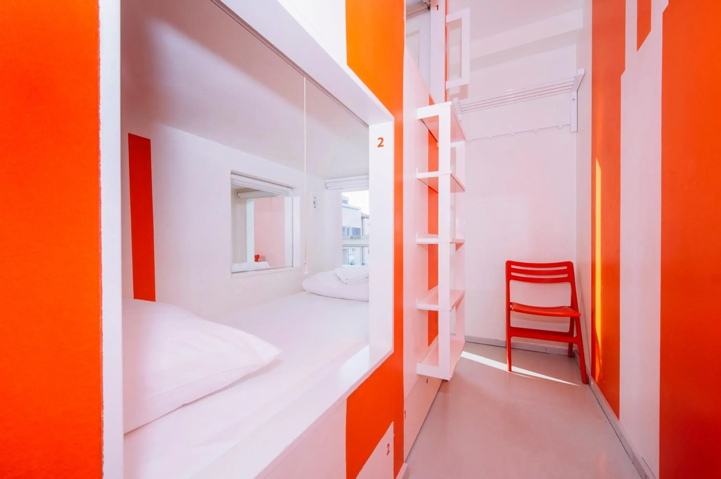 Single Bed in 4-Bed Mixed Dormitory Room in Boutique Hostel Forum Single Bed in 4-Bed Mixed Dormitory Room in Boutique Hostel Forum