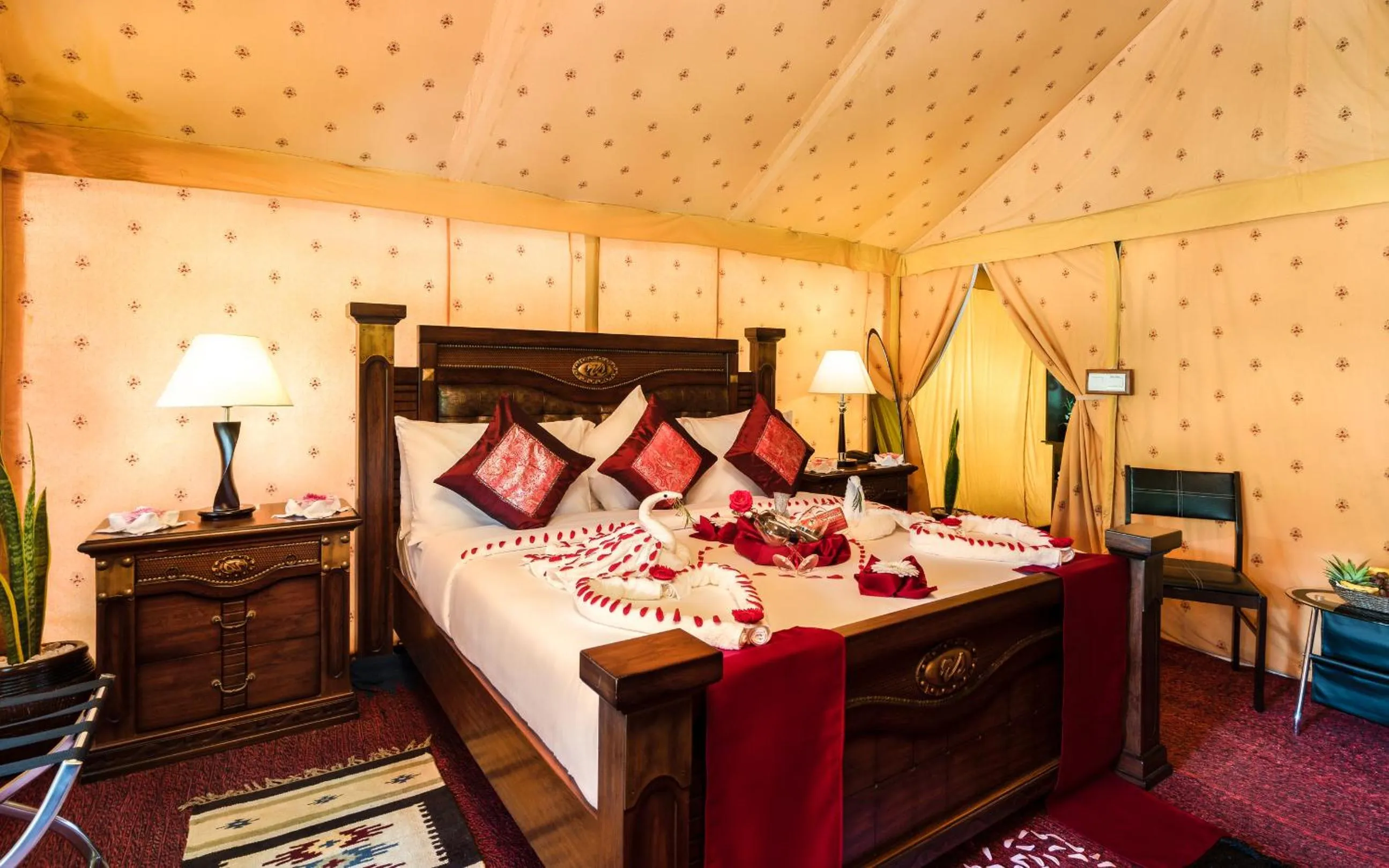 Bed in Fun Retreat Resort, Hotel and Ayurveda Spa