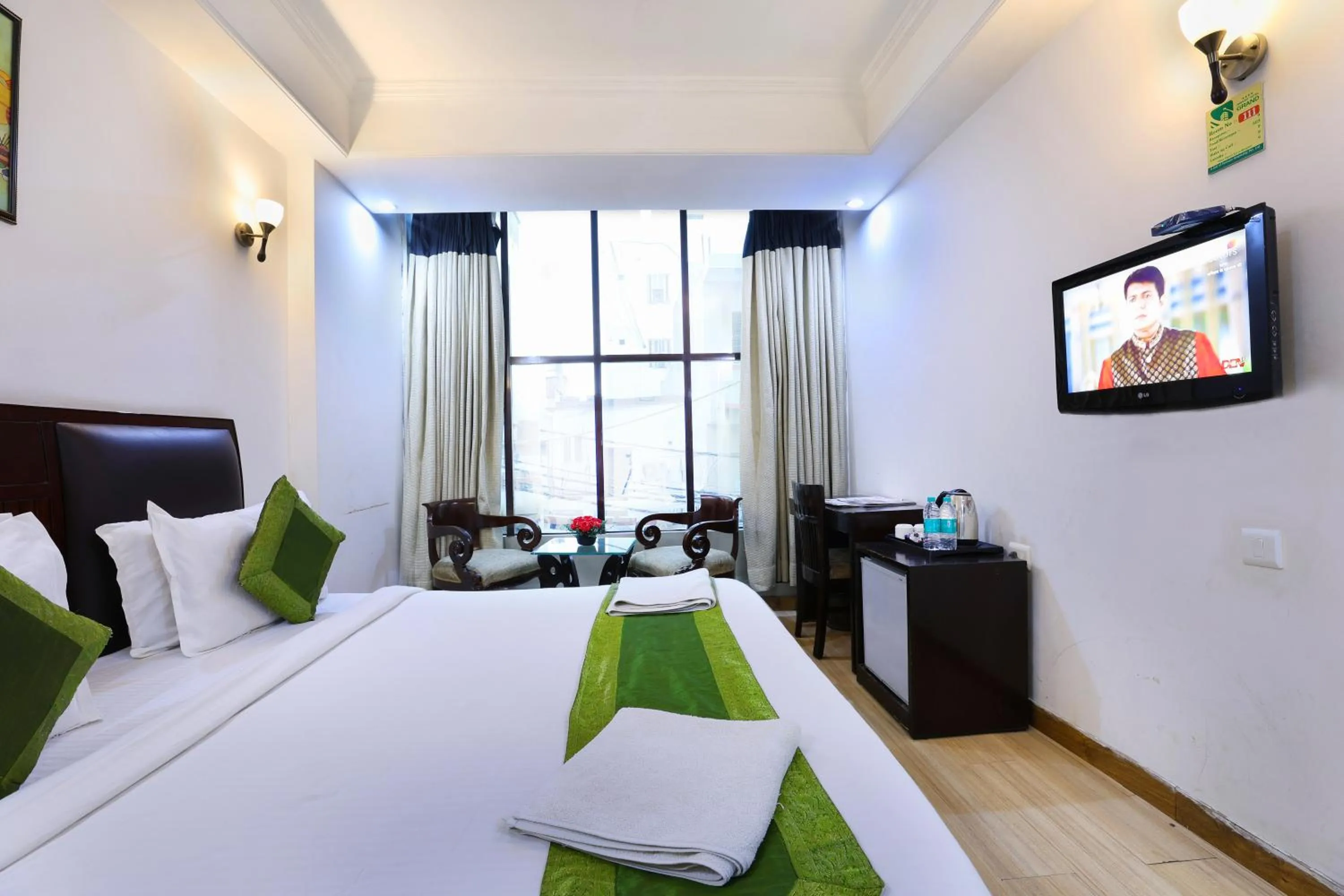 Bed in Airport Hotel Grand