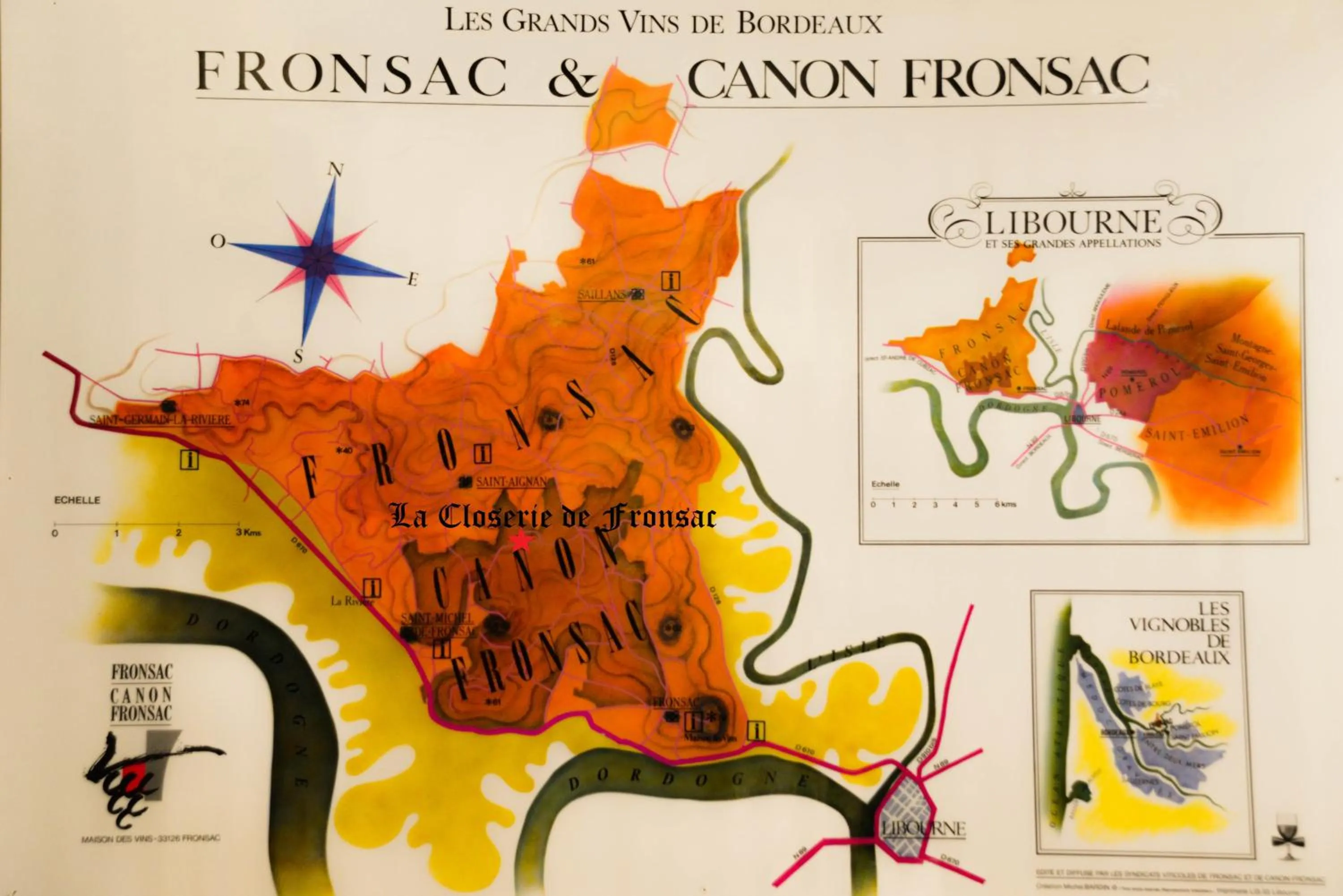 Floor plan in La Closerie de Fronsac