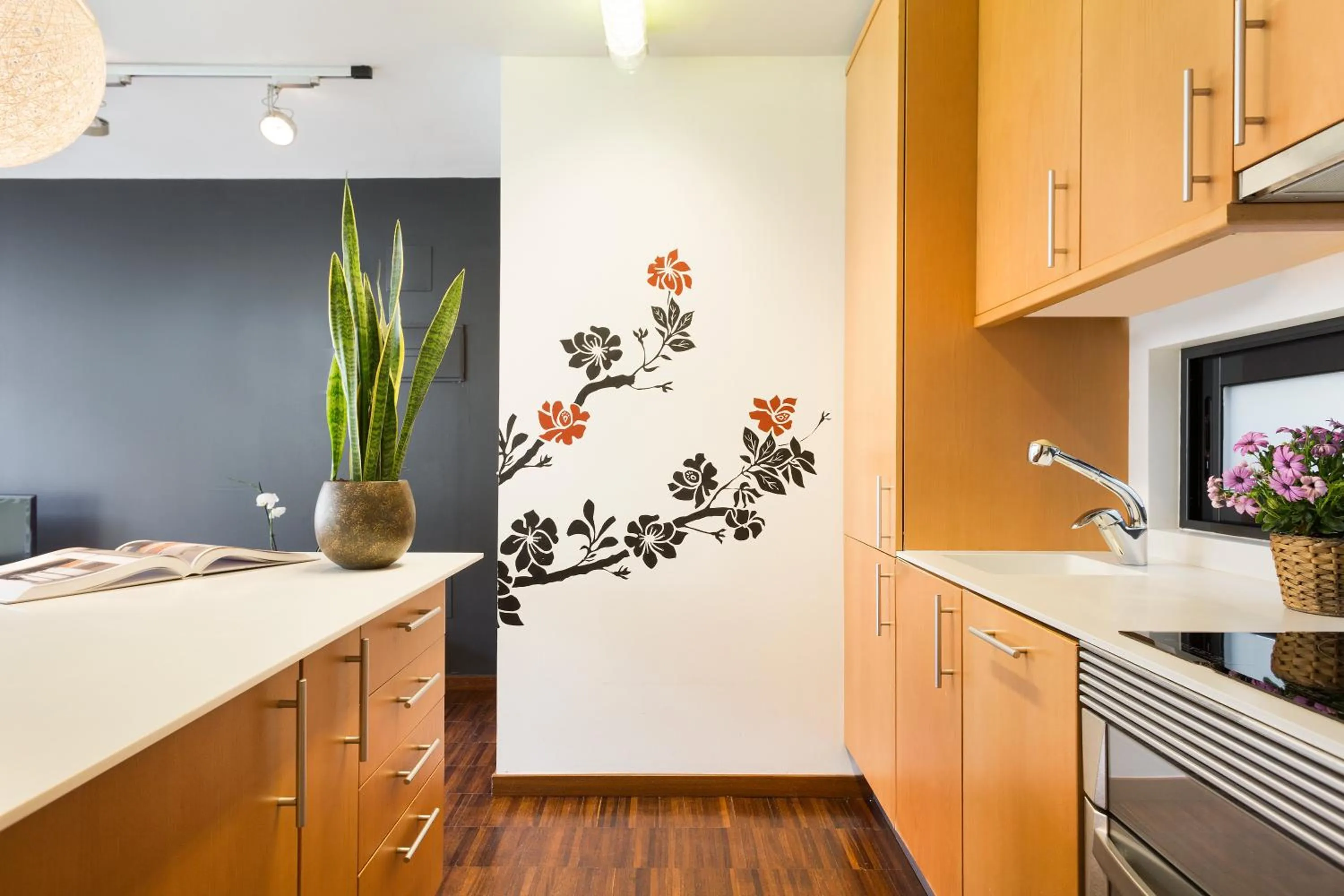 Kitchen or kitchenette in My Space Barcelona Executive Apartments Center