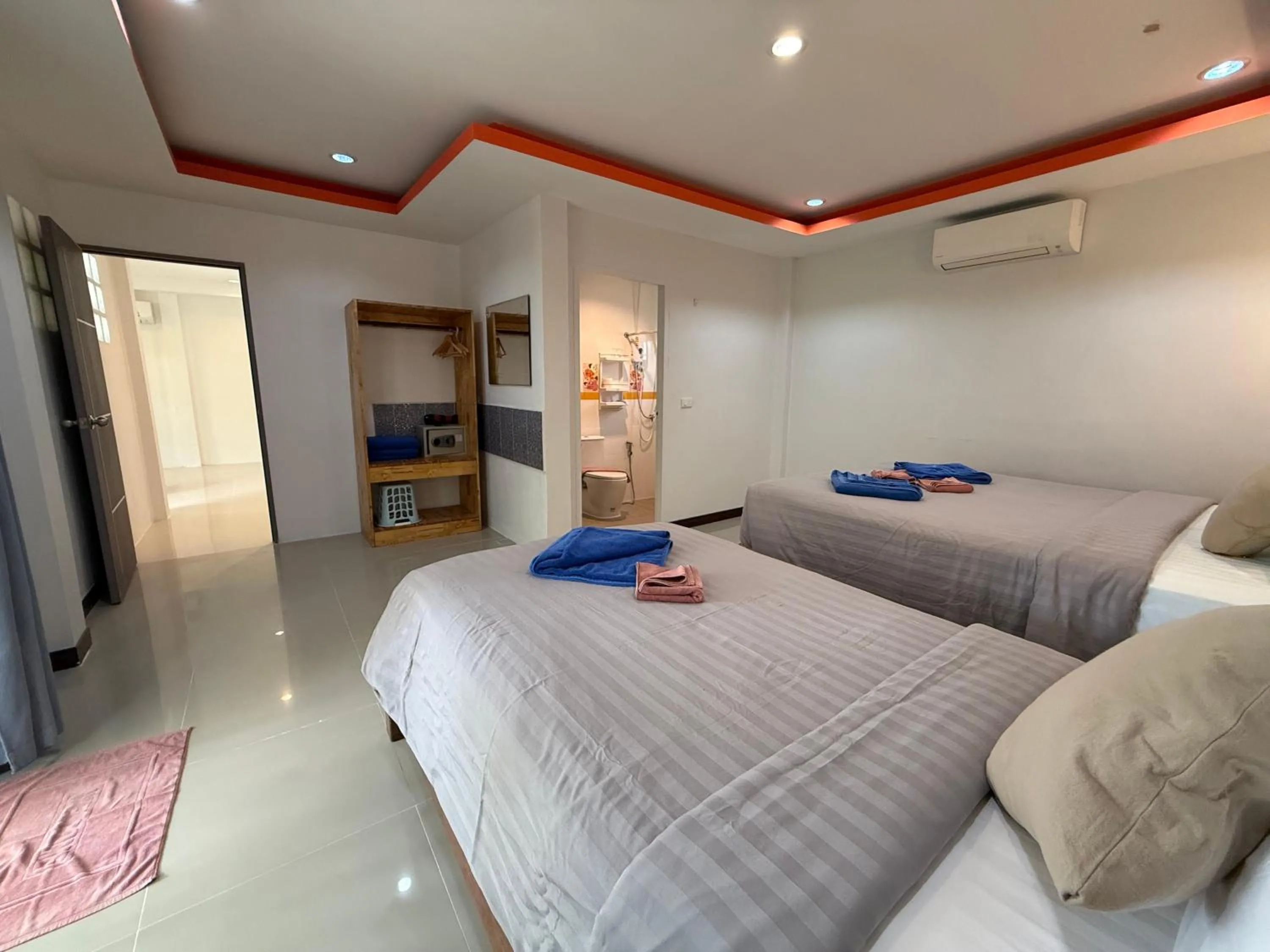 air conditioner, Bed in CheeVa Beach Resort