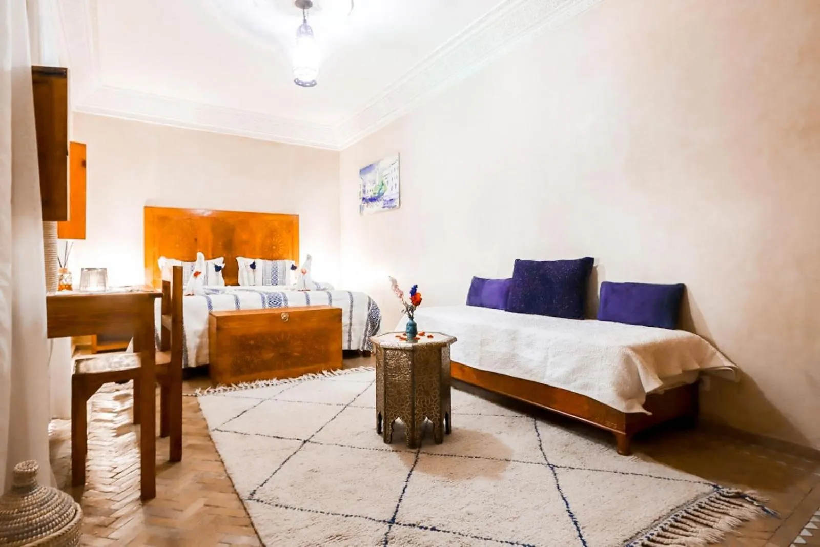 Property building, Bed in Riad Berenssi