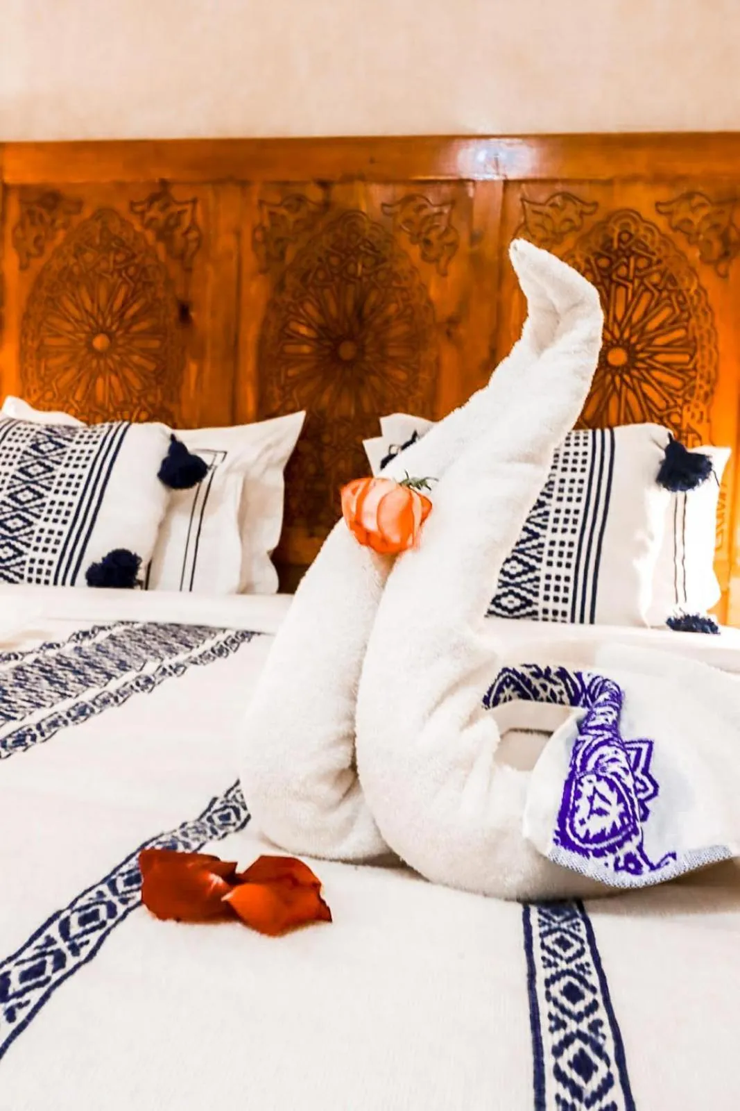 Decorative detail, Bed in Riad Berenssi