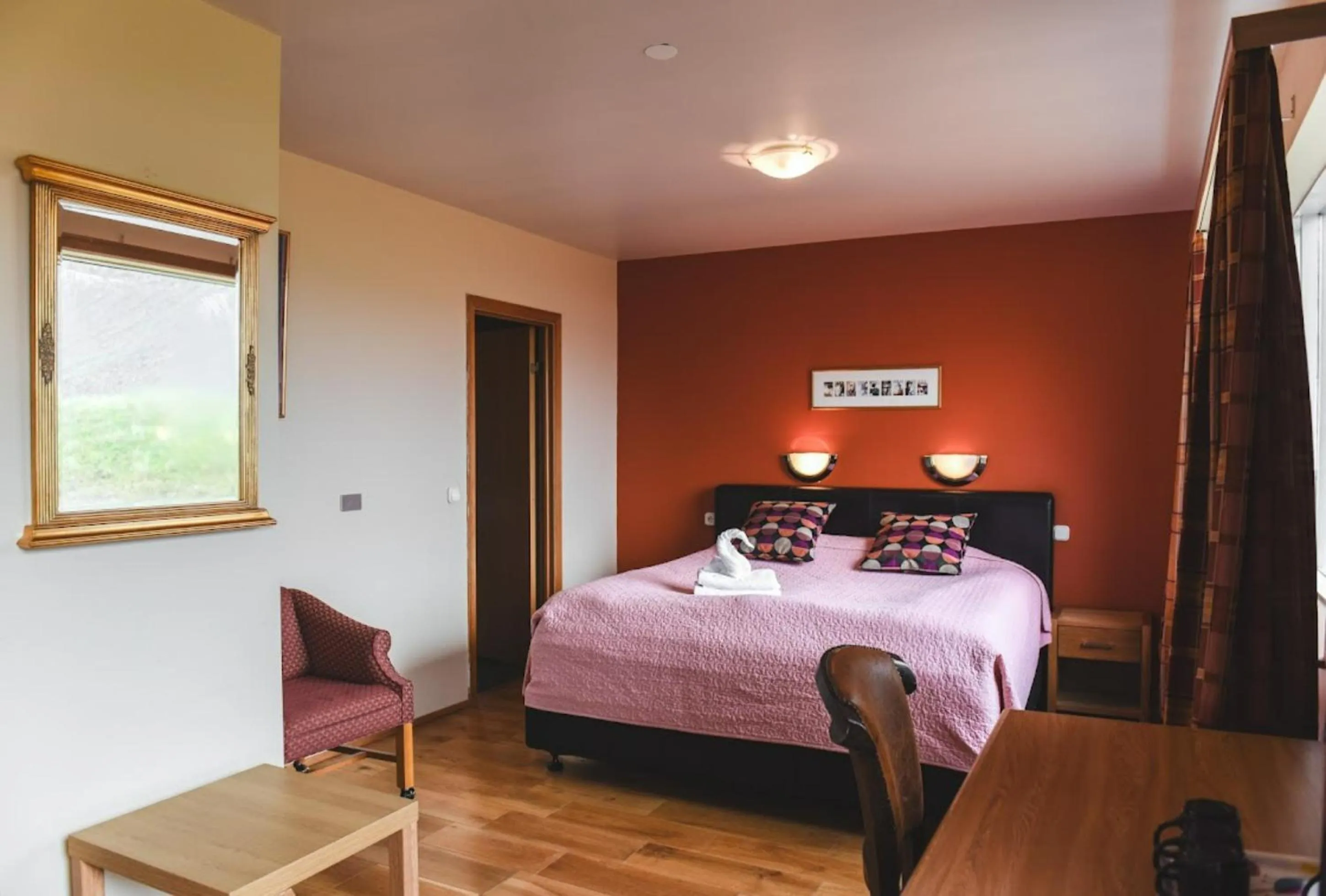 Bedroom, Bed in Hotel Latrabjarg