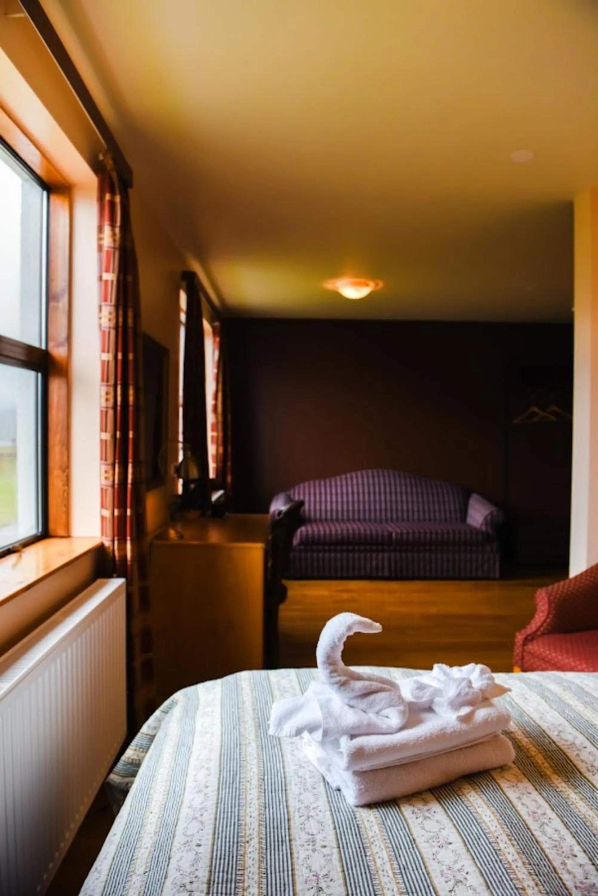Bedroom, Bed in Hotel Latrabjarg