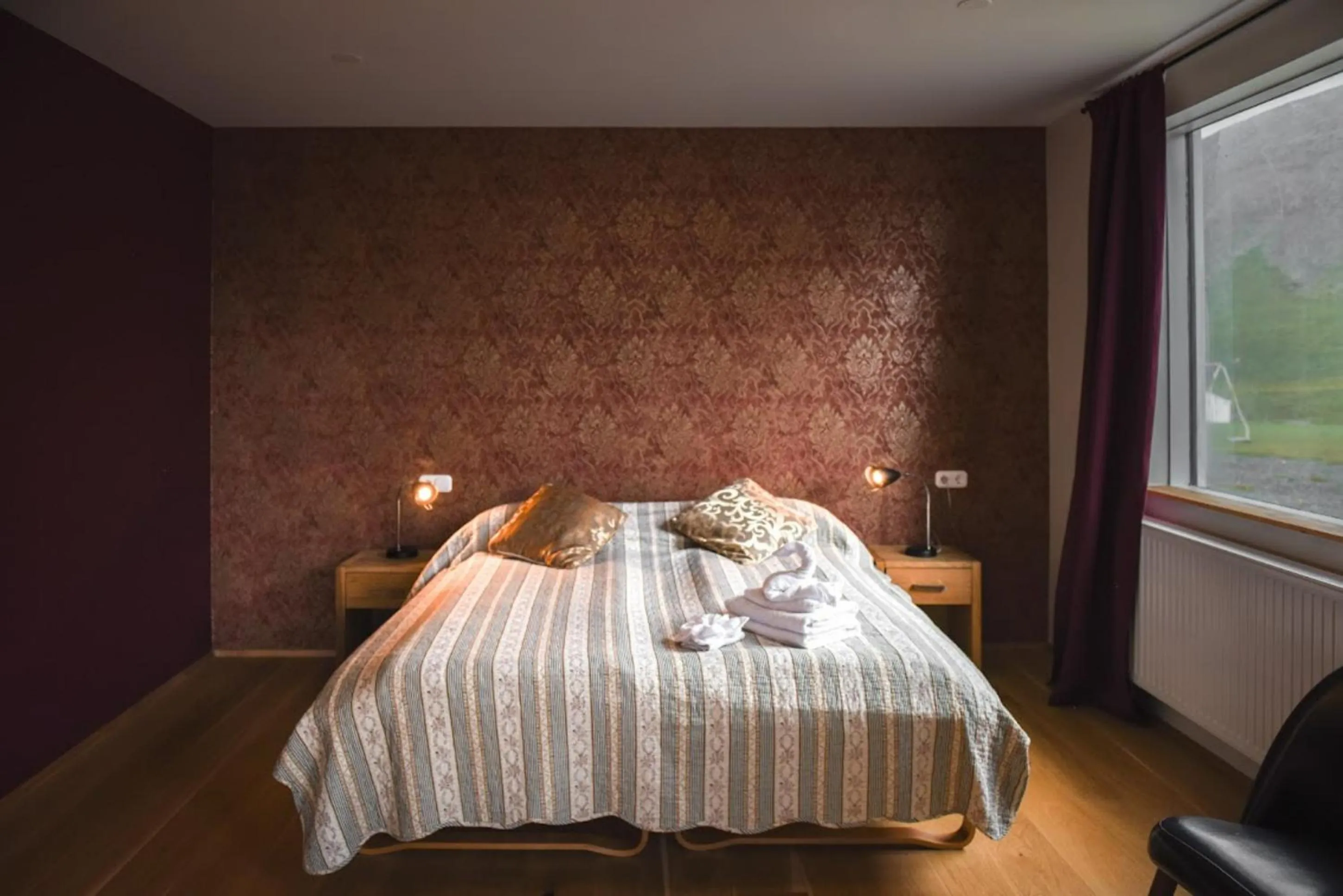 Bed in Hotel Latrabjarg