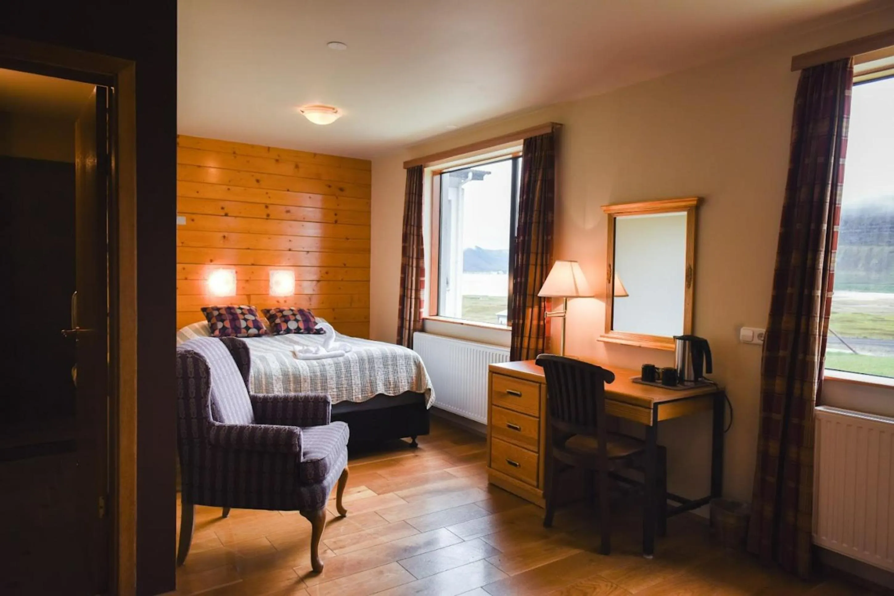 Bedroom, Bed in Hotel Latrabjarg