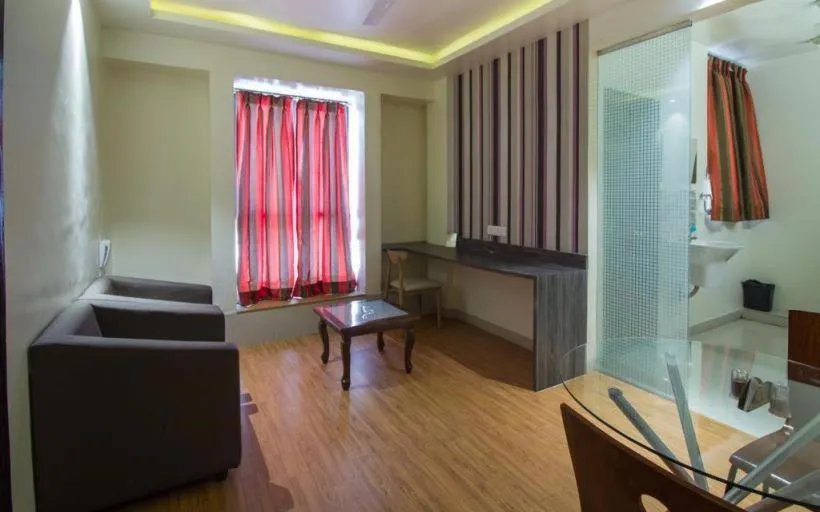 Kitchen or kitchenette in Magnus Calypso Suites Viman Nagar