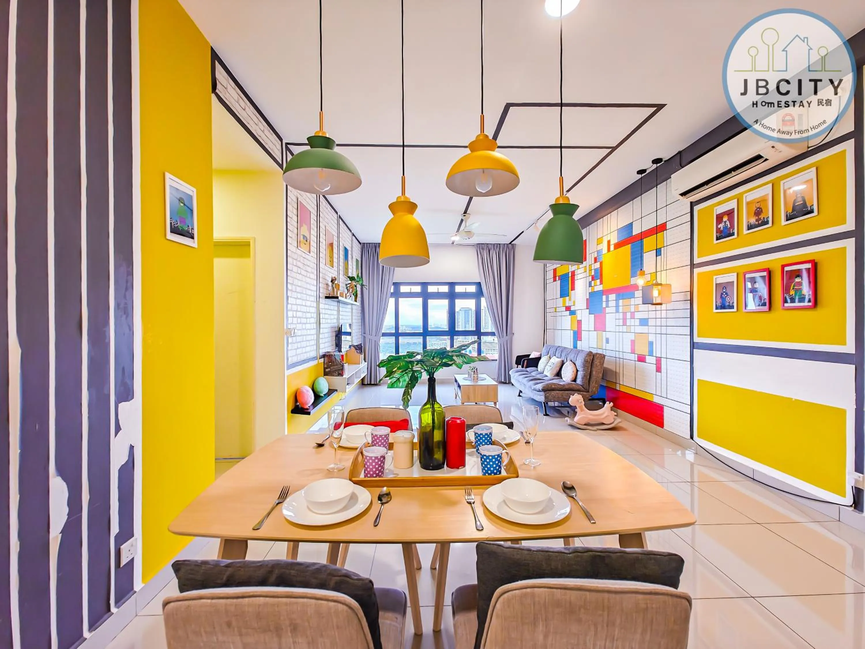 Living room in Pangsapuri Meridian by RR JBcity