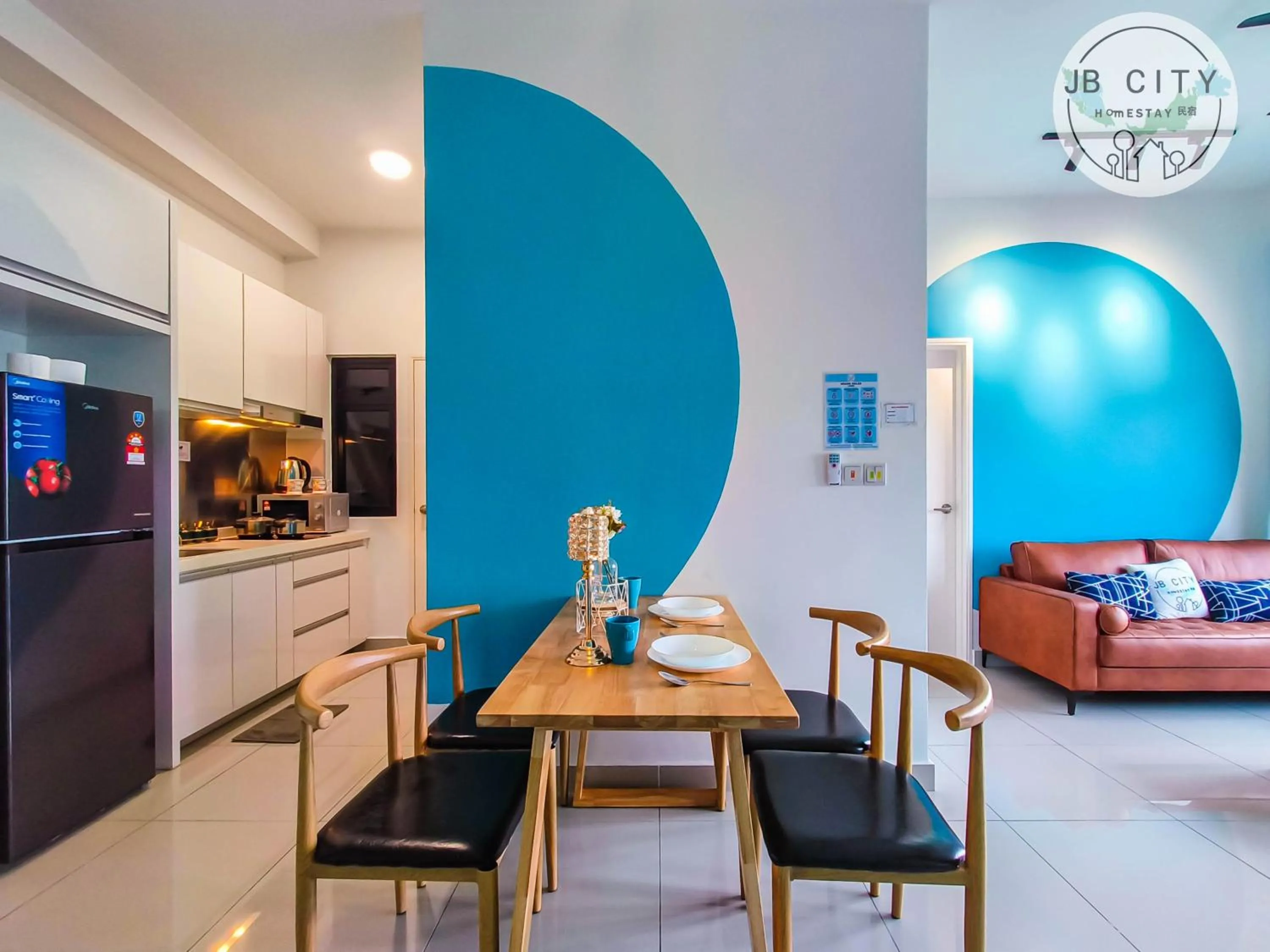 Kitchen or kitchenette in Pangsapuri Meridian by RR JBcity