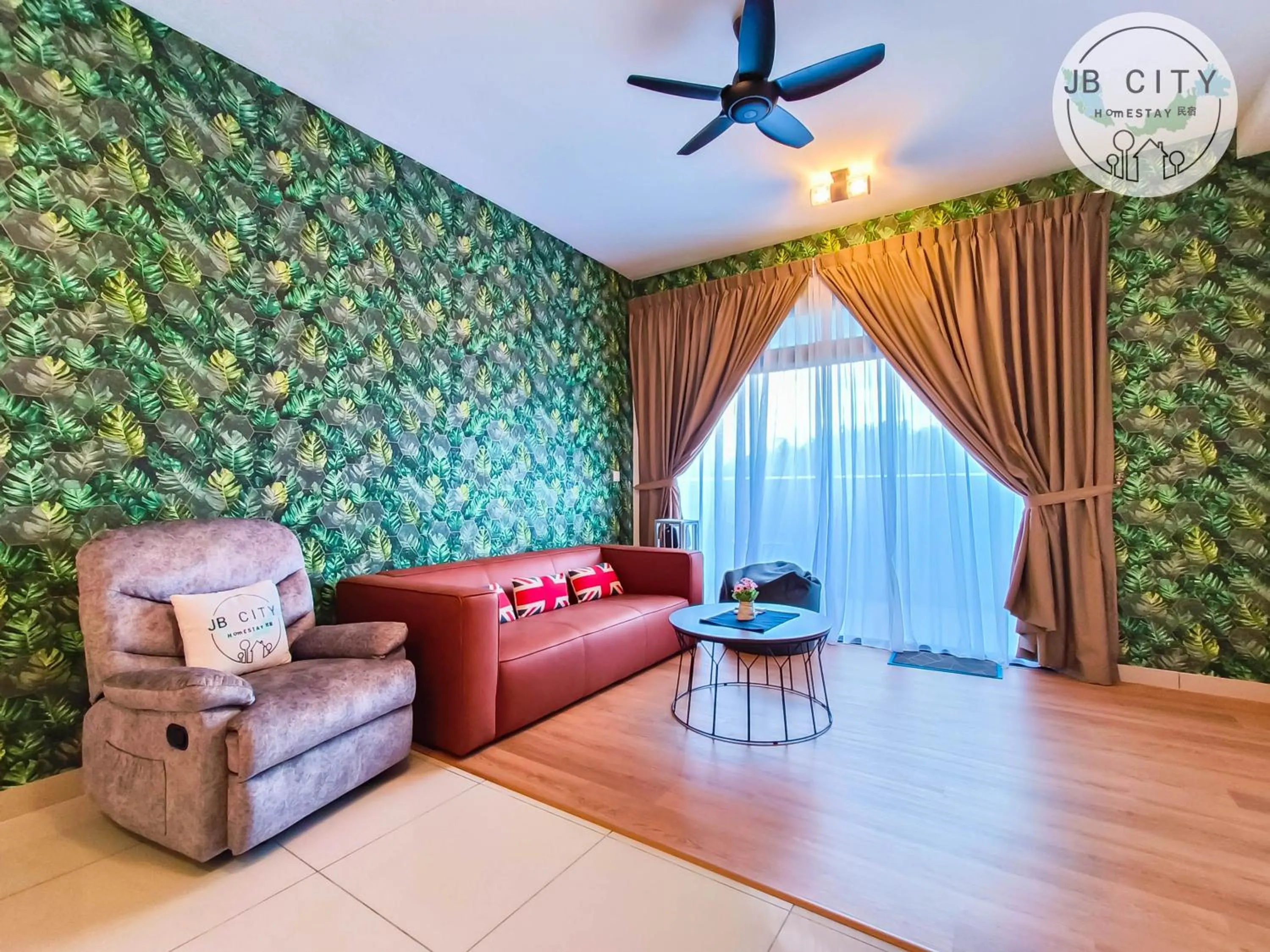 Living room in Pangsapuri Meridian by RR JBcity