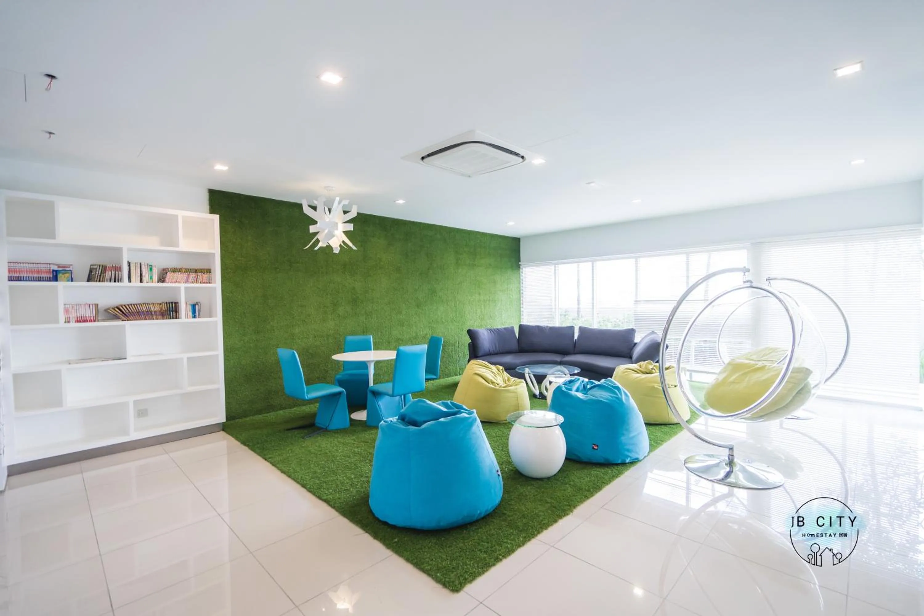 Library in Pangsapuri Meridian by RR JBcity