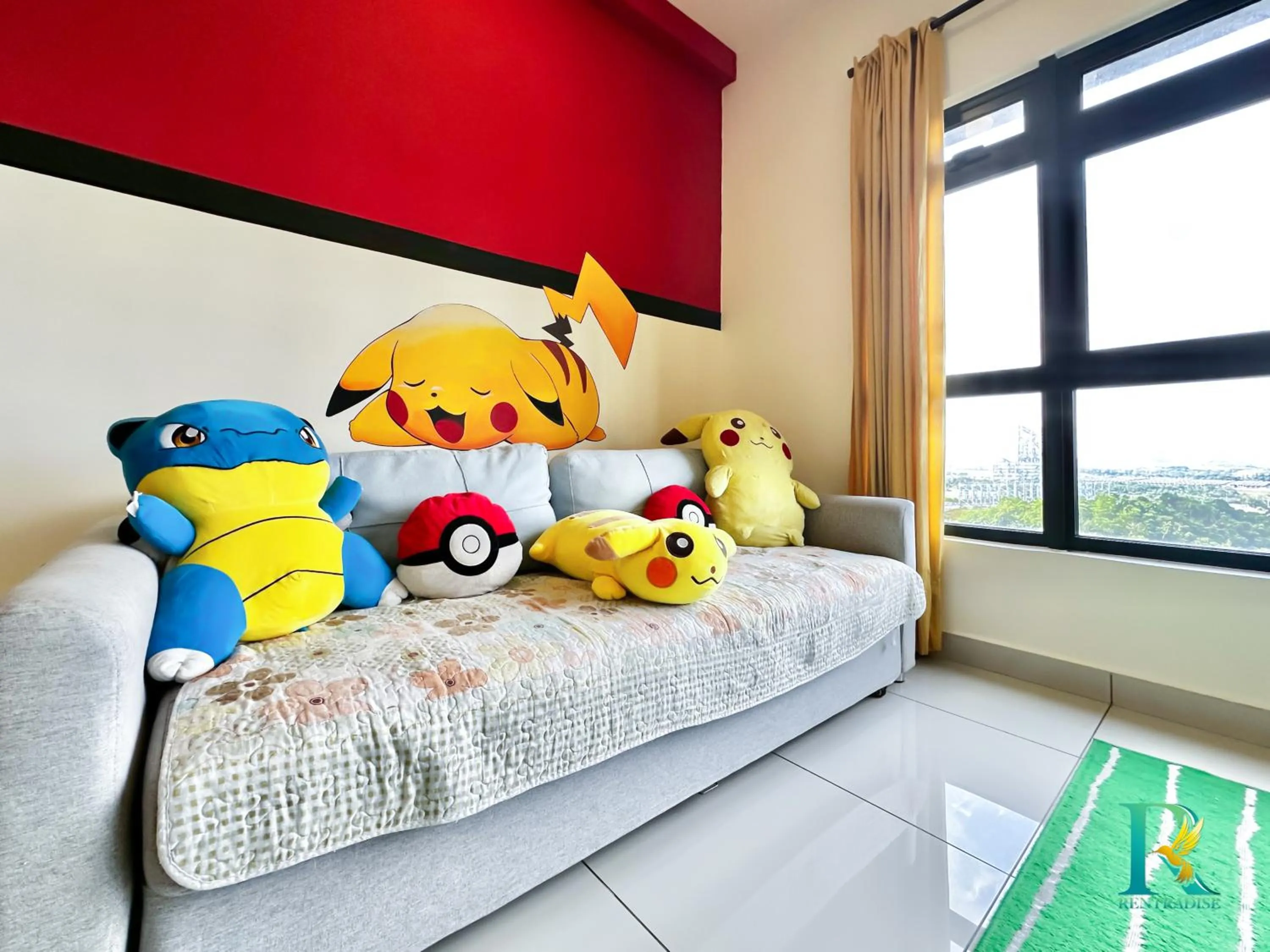 View (from property/room), Bed in Pangsapuri Meridian by RR JBcity